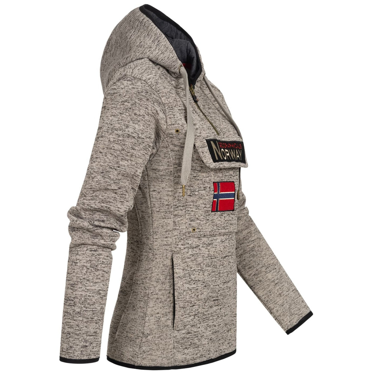 Geographical Norway Upclassica Donna - Felpa con cappuccio e collo con zip - Geographical Norway UPCLASSICA_LADY_BLANC_SDB-UPCLASSICA_LADY_GRIS_CLAIR_SDB-UPCLASSICA_LADY_CORAIL_SDB- UPCLASSICA_LADY_BLANC_SDB-UPCLASSICA_LADY_GRIS_CLAIR_SDB-UPCLASSICA_LADY_CORAIL_SDBUPCLASSICA_LADY_MARINE_SDB-UPCLASSICA_LADY_ROSE_FLASH_SDB-UPCLASSICA_LADY_BLACK_SDB-UPCLASSICA_LADY_WHITE_M_SDB-UPCLASSICA_LADY_GREY_LIGHT_M_SDB-UPCLASSICA_LADY_CORAIL_M_SDB-UPCLASSICA_LADY_MARINE_M_SDB