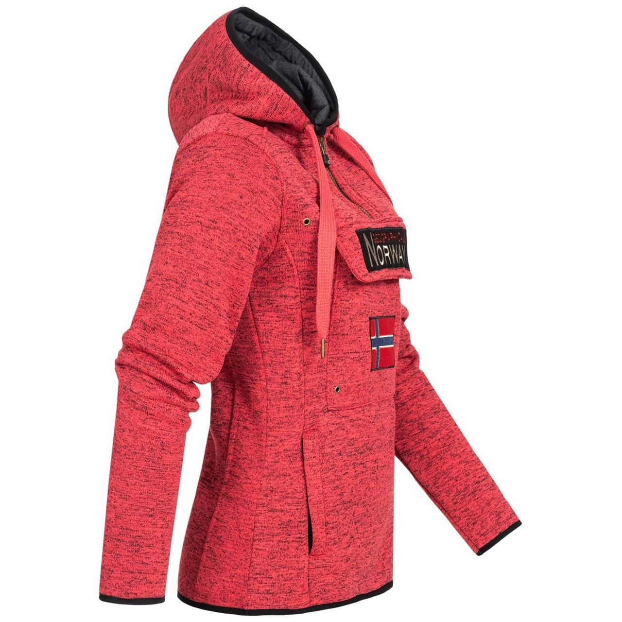 Geographical Norway Upclassica Donna - Felpa con cappuccio e collo con zip - Geographical Norway UPCLASSICA_LADY_BLANC_SDB-UPCLASSICA_LADY_GRIS_CLAIR_SDB-UPCLASSICA_LADY_CORAIL_SDB- UPCLASSICA_LADY_BLANC_SDB-UPCLASSICA_LADY_GRIS_CLAIR_SDB-UPCLASSICA_LADY_CORAIL_SDBUPCLASSICA_LADY_MARINE_SDB-UPCLASSICA_LADY_ROSE_FLASH_SDB-UPCLASSICA_LADY_BLACK_SDB-UPCLASSICA_LADY_WHITE_M_SDB-UPCLASSICA_LADY_GREY_LIGHT_M_SDB-UPCLASSICA_LADY_CORAIL_M_SDB-UPCLASSICA_LADY_MARINE_M_SDB