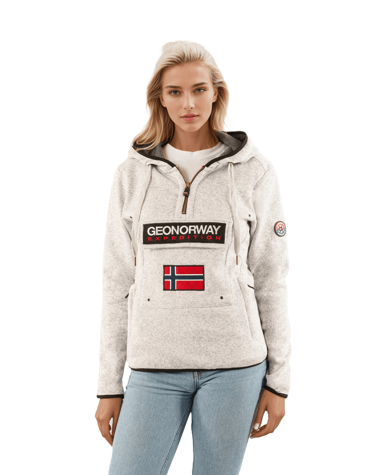 Geographical Norway Upclassica Donna - Felpa con cappuccio e collo con zip - Geographical Norway UPCLASSICA_LADY_BLANC_SDB-UPCLASSICA_LADY_GRIS_CLAIR_SDB-UPCLASSICA_LADY_CORAIL_SDB- UPCLASSICA_LADY_BLANC_SDB-UPCLASSICA_LADY_GRIS_CLAIR_SDB-UPCLASSICA_LADY_CORAIL_SDBUPCLASSICA_LADY_MARINE_SDB-UPCLASSICA_LADY_ROSE_FLASH_SDB-UPCLASSICA_LADY_BLACK_SDB-UPCLASSICA_LADY_WHITE_M_SDB-UPCLASSICA_LADY_GREY_LIGHT_M_SDB-UPCLASSICA_LADY_CORAIL_M_SDB-UPCLASSICA_LADY_MARINE_M_SDB