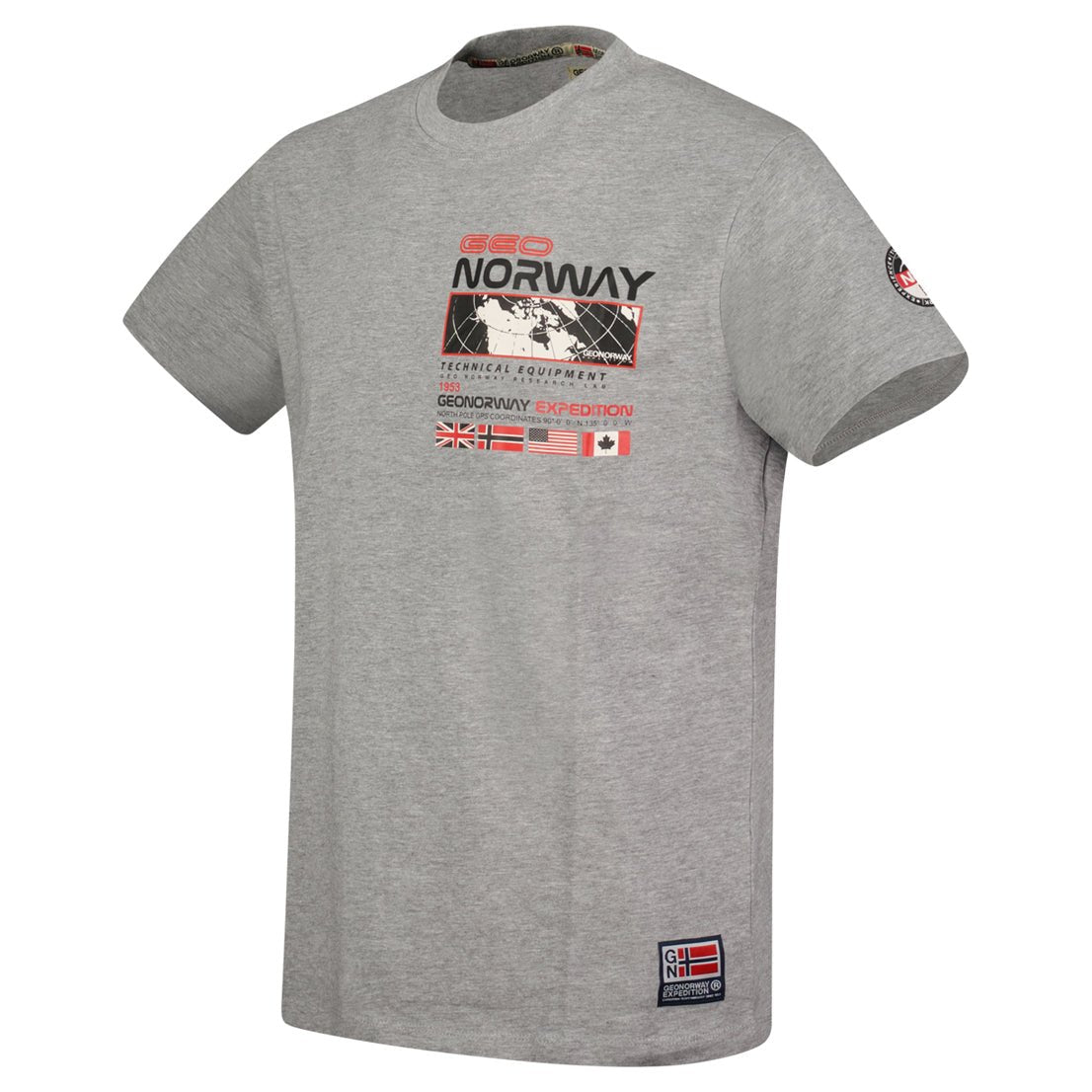 Geographical Norway JHOLME - T-Shirt Men Short Sleeve with Flag - Geographical Norway JHOLME_MEN_BLEU_CIEL_S_SDB-JHOLME_MEN_BLANC_S_SDB-JHOLME_MEN_BLEU_CIEL_M_SDB-JHOLME_MEN_BLANC_M_SDB-JHOLME_MEN_BLEU_CIEL_L_SDB-JHOLME_MEN_BLANC_L_SDB-JHOLME_MEN_BLEU_CIEL_XL_SDB-JHOLME_MEN_BLANC_XL_SDB-JHOLME_MEN_BLEU_CIEL_XXL_SDB-JHOLME_MEN_BLANC_XXL_SDB