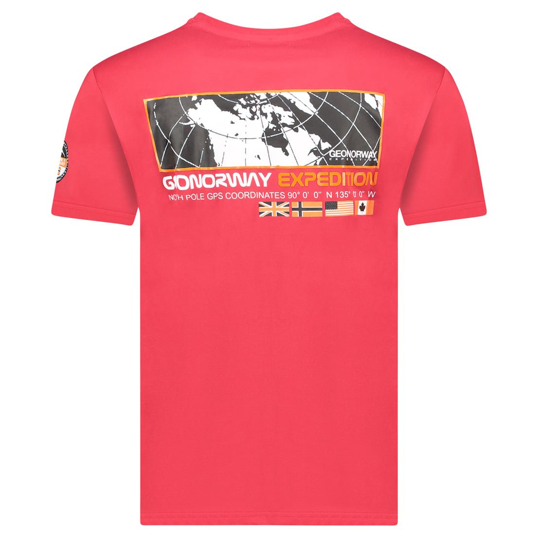 Geographical Norway JHOLME - T-Shirt Homme Manches Courtes avec Drapeau - Geographical Norway JHOLME_MEN_BLEU_CIEL_S_SDB-JHOLME_MEN_BLANC_S_SDB-JHOLME_MEN_BLEU_CIEL_M_SDB-JHOLME_MEN_BLANC_M_SDB-JHOLME_MEN_BLEU_CIEL_L_SDB-JHOLME_MEN_BLANC_L_SDB-JHOLME_MEN_BLEU_CIEL_XL_SDB-JHOLME_MEN_BLANC_XL_SDB-JHOLME_MEN_BLEU_CIEL_XXL_SDB-JHOLME_MEN_BLANC_XXL_SDB