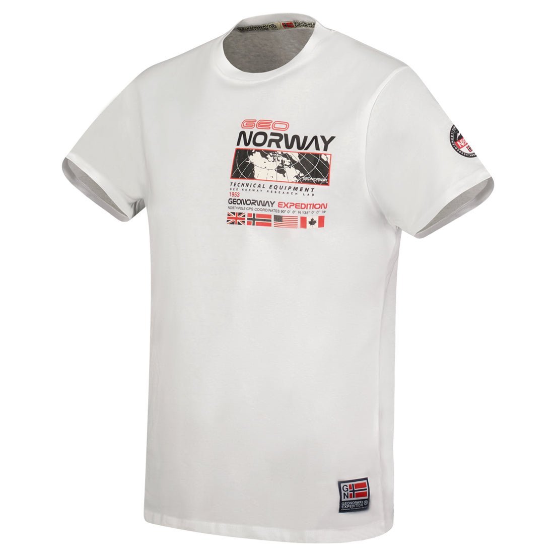 Geographical Norway JHOLME - T-Shirt Men Short Sleeve with Flag - Geographical Norway JHOLME_MEN_BLEU_CIEL_S_SDB-JHOLME_MEN_BLANC_S_SDB-JHOLME_MEN_BLEU_CIEL_M_SDB-JHOLME_MEN_BLANC_M_SDB-JHOLME_MEN_BLEU_CIEL_L_SDB-JHOLME_MEN_BLANC_L_SDB-JHOLME_MEN_BLEU_CIEL_XL_SDB-JHOLME_MEN_BLANC_XL_SDB-JHOLME_MEN_BLEU_CIEL_XXL_SDB-JHOLME_MEN_BLANC_XXL_SDB