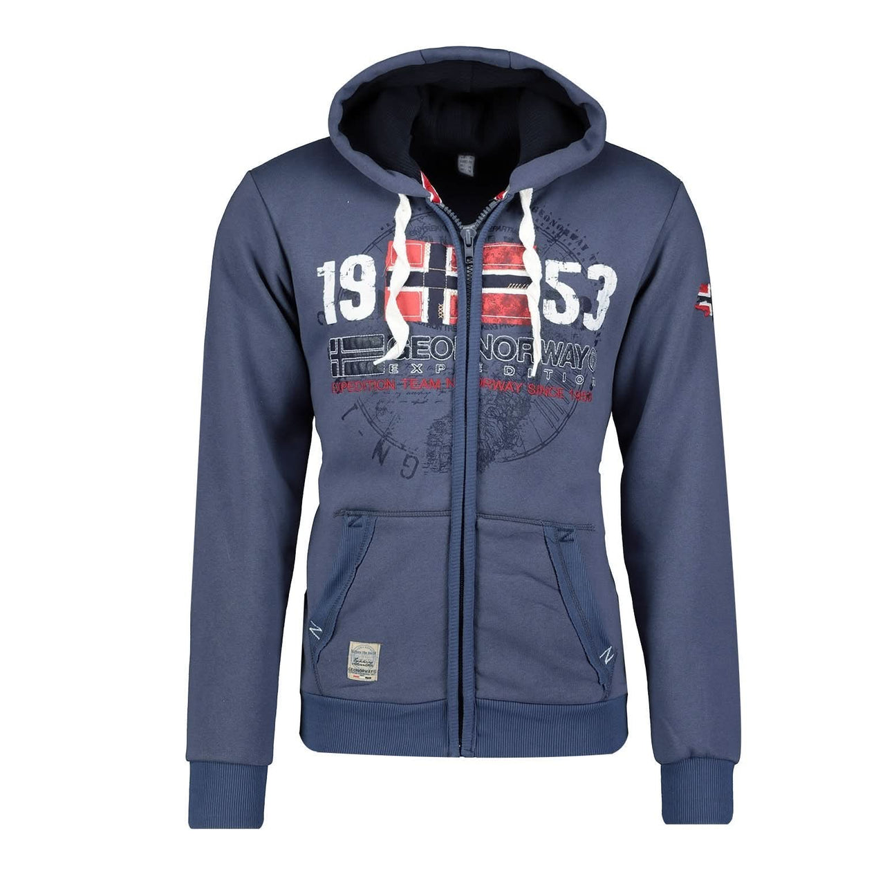Geographical Norway Gapigal Homme - Sweatshirt mit Reißverschluss und Kapuze - Geographical Norway GAPIGAL_MEN_BEIGE_M_EO_SDB-GAPIGAL_MEN_BEIGE_L_EO_SDB-GAPIGAL_MEN_BEIGE_XL_EO_SDB-.GAPIGAL_MEN_BLEU_S_EO_SDB-GAPIGAL_MEN_BLEU_M_EO_SDB-GAPIGAL_MEN_BLEU_L_EO_SDB-GAPIGAL_MEN_BLEU_XL_EO_SDB-GAPIGAL_MEN_BLEU_XXL_EO_SDB-GAPIGAL_MEN_CORAIL_M_EO_SDB-GAPIGAL_MEN_CORAIL_L_EO_SDB