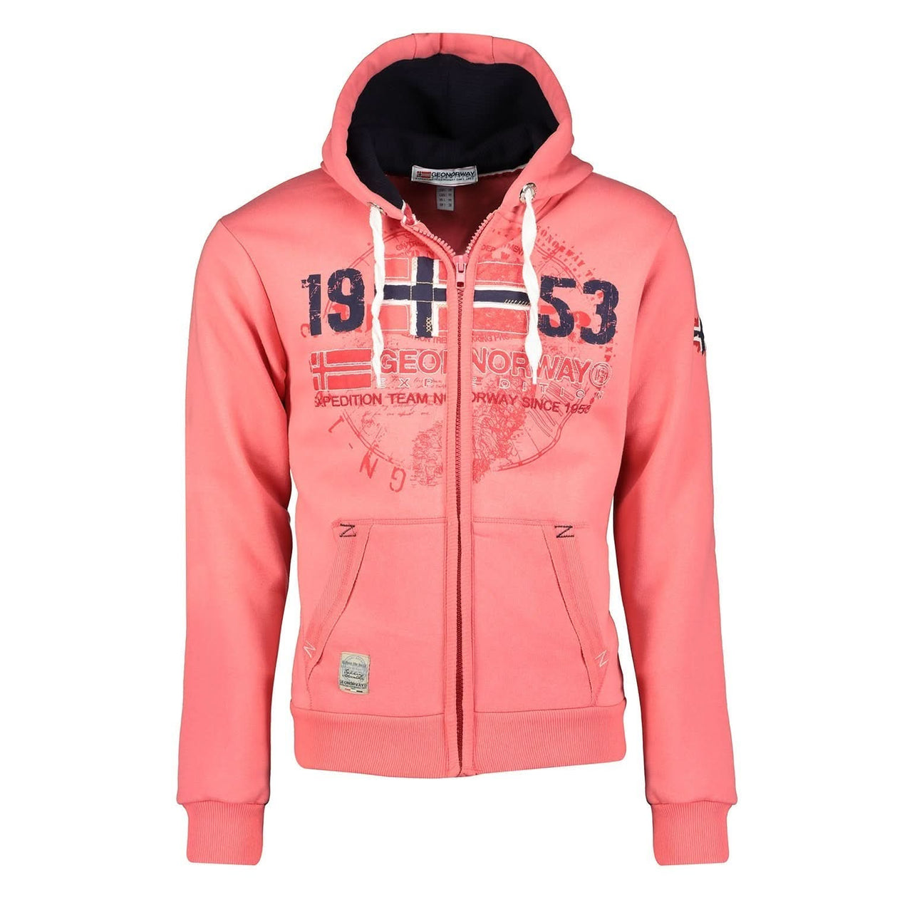 Geographical Norway Gapigal Homme - Hooded zip sweatshirt - Geographical Norway GAPIGAL_MEN_BEIGE_M_EO_SDB-GAPIGAL_MEN_BEIGE_L_EO_SDB-GAPIGAL_MEN_BEIGE_XL_EO_SDB-GAPIGAL_MEN_BLEU_S_EO_SDB-GAPIGAL_MEN_BLEU_M_EO_SDB-GAPIGAL_MEN_BLEU_L_EO_SDB-GAPIGAL_MEN_BLEU_XL_EO_SDB-GAPIGAL_MEN_BLEU_XXL_EO_SDB-GAPIGAL_MEN_CORAIL_M_EO_SDB-GAPIGAL_MEN_CORAIL_L_EO_SDB