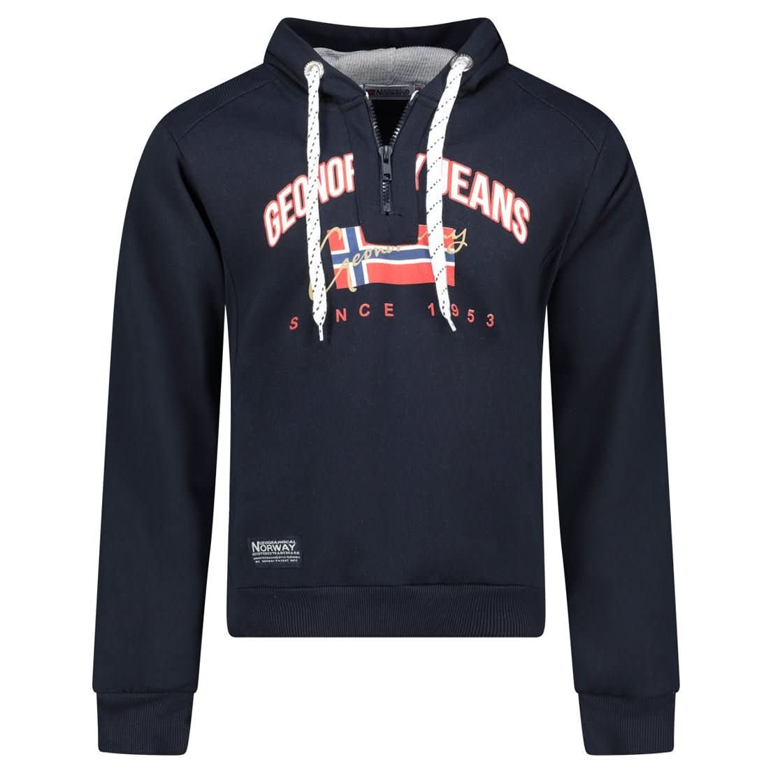 Geographical Norway GHAGEN Homme – Sweat à capuche avec Impressions et Drapeau - Geographical Norway GHAGEN_MEN_GRIS_CLAIR_S_SDB-GHAGEN_MEN_BLANC_S_SDB-GHAGEN_MEN_GRIS_CLAIR_M_SDB-GHAGEN_MEN_BLANC_M_SDB-GHAGEN_MEN_GRIS_CLAIR_L_SDB-GHAGEN_MEN_BLANC_L_SDB-GHAGEN_MEN_GRIS_CLAIR_XL_SDB-GHAGEN_MEN_BLANC_XL_SDB-GHAGEN_MEN_GRIS_CLAIR_XXL_SDB-GHAGEN_MEN_BLANC_XXL_SDB