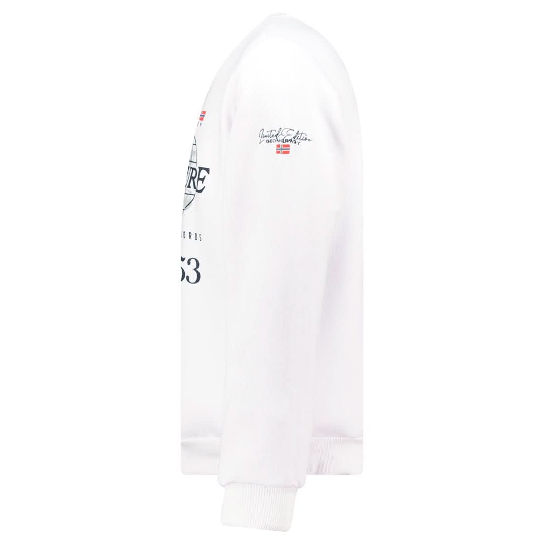Geographical Norway Golkovitz Homme - Sweatshirt with Prints and Flag - Geographical Norway GOLKOVITZ_MEN_NOIR_S_SDB-GOLKOVITZ_MEN_BLANC_S_SDB-GOLKOVITZ_MEN_NOIR_M_SDB-GOLKOVITZ_MEN_BLANC_M_SDB-GOLKOVITZ_MEN_NOIR_L_SDB-GOLKOVITZ_MEN_BLANC_L_SDB-GOLKOVITZ_MEN_NOIR_XL_SDB-GOLKOVITZ_MEN_BLANC_XL_SDB-GOLKOVITZ_MEN_NOIR_XXL_SDB-GOLKOVITZ_MEN_BLANC_XXL_SDB