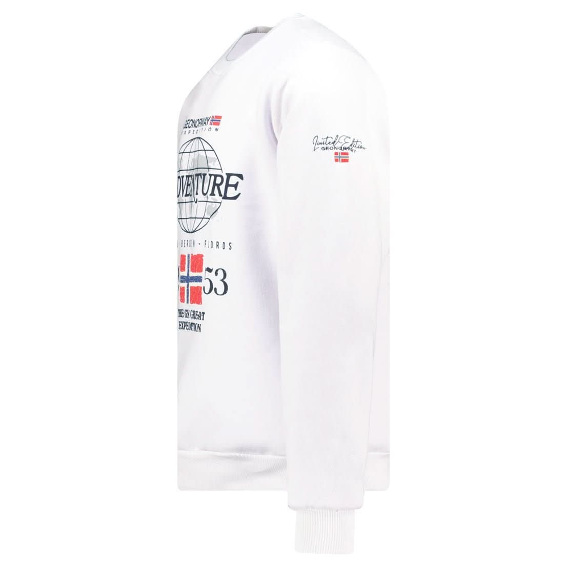 Geographical Norway Golkovitz Hombre - Sudadera con estampado y bandera - Geographical Norway GOLKOVITZ_MEN_NOIR_S_S_SDB-GOLKOVITZ_MEN_BLANC_S_SDB-GOLKOVITZ_MEN_NOIR_M_SDB-GOLKOVITZ_MEN_BLANC_M_SDB-GOLKOVITZ_MEN_NOIR_L_SDB-GOLKOVITZ_MEN_BLANC_L_SDB-GOLKOVITZ_MEN_NOIR_XL_SDB-GOLKOVITZ_MEN_BLANC_XL_SDB-GOLKOVITZ_MEN_NOIR_XXL_SDB-GOLKOVITZ_MEN_BLANC_XXL_SDB