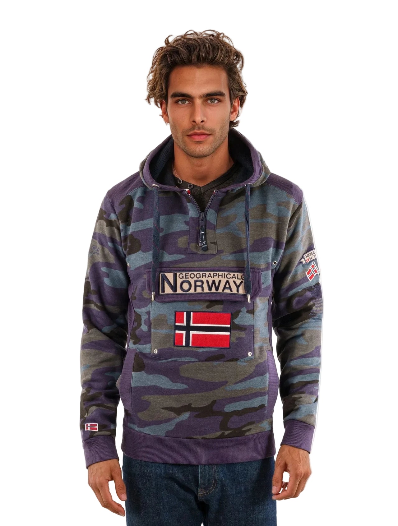 Geographical Norway Gymclass Camo Men - Hooded Sweatshirt - Geographical Norway GYMCLASS_MEN_CAMO_BLEU_MILITAIRE_S_SDB-GYMCLASS_MEN_CAMO_KAKI_MILITAIRE_SDB-GYMCLASS_MEN_CAMO_GRIS_MILITAIRE_S_SDB-GYMCLASS_MEN_CAMO_BLEU_MILITAIRE_SDB-GYMCLASS_MEN_CAMO_KAKI_MILITAIRE_M_SDB-GYMCLASS_MEN_CAMO_GRIS_MILITAIRE_M_SDB-GYMCLASS_MEN_CAMO_BLUE_MILITAIRE_L_SDB-GYMCLASS_MEN_CAMO_KAKI_MILITAIRE_L_SDB-GYMCLASS_MEN_CAMO_GRIS_MILITAIRE_L_SDB-GYMCLASS_MEN_CAMO_BLUE_MILITAIRE_XL_SDB