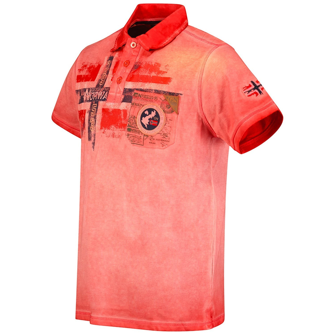 Geographical Norway Kamo Homme - Polo à manches courtes effet délavé - Geographical Norway KAMO_MEN_CORAIL_M_SDB-KAMO_MEN_CORAIL_L_SDB-KAMO_MEN_CORAIL_XL_SDB-KAMO_MEN_BLEU_M_SDB-KAMO_MEN_BLEU_L_SDB-KAMO_MEN_BLEU_XL_SDB-KAMO_MEN_BLEU_XXL_SDB-KAMO_MEN_GRIS_CLAIR_S_SDB-KAMO_MEN_GRIS_CLAIR_M_SDB-KAMO_MEN_GRIS_CLAIR_L_SDB