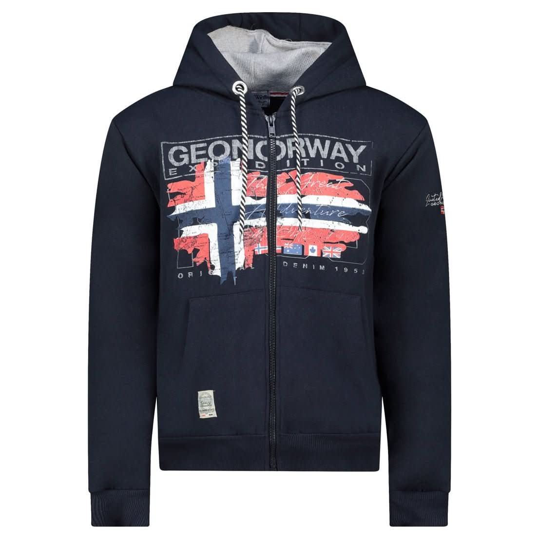Geographical Norway GRUSTY Homme – Sweat à capuche avec Impressions et Drapeau - Geographical Norway GRUSTY_MEN_MARINE_S_SDB-GRUSTY_MEN_BLANC_S_SDB-GRUSTY_MEN_MARINE_M_SDB-GRUSTY_MEN_BLANC_M_SDB-GRUSTY_MEN_MARINE_L_SDB-GRUSTY_MEN_BLANC_L_SDB-GRUSTY_MEN_MARINE_XL_SDB-GRUSTY_MEN_BLANC_XL_SDB-GRUSTY_MEN_MARINE_XXL_SDB-GRUSTY_MEN_BLANC_XXL_SDB