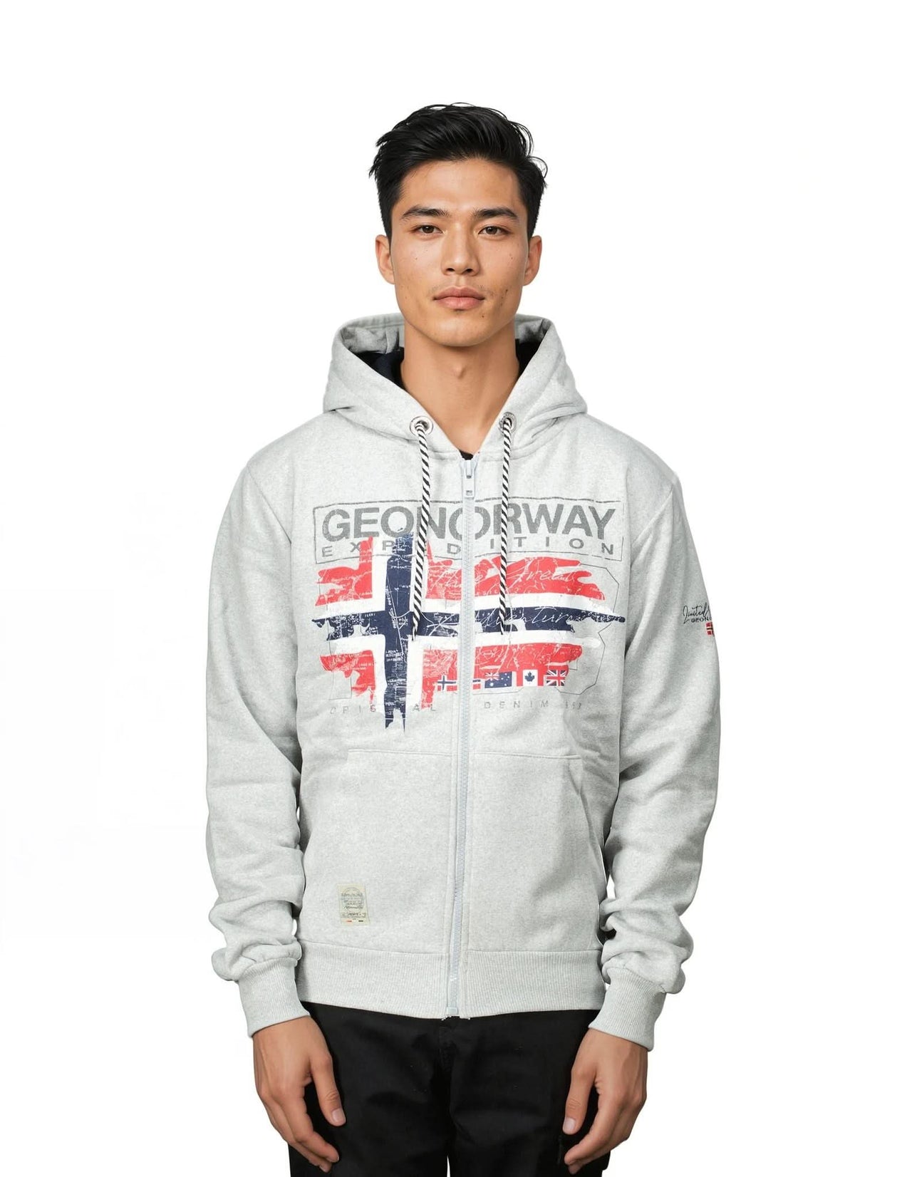 Geographical Norway GRUSTY Homme - Kapuzenpullover mit Aufdrucken und Flagge - Geographical Norway GRUSTY_MEN_MARINE_S_SDB-GRUSTY_MEN_BLANC_S_SDB-GRUSTY_MEN_MARINE_M_SDB-.GRUSTY_MEN_BLANC_M_SDB-GRUSTY_MEN_MARINE_L_SDB-GRUSTY_MEN_BLANC_L_SDB-GRUSTY_MEN_MARINE_XL_SDB-GRUSTY_MEN_BLANC_XL_SDB-GRUSTY_MEN_MARINE_XXL_SDB-GRUSTY_MEN_BLANC_XXL_SDB
