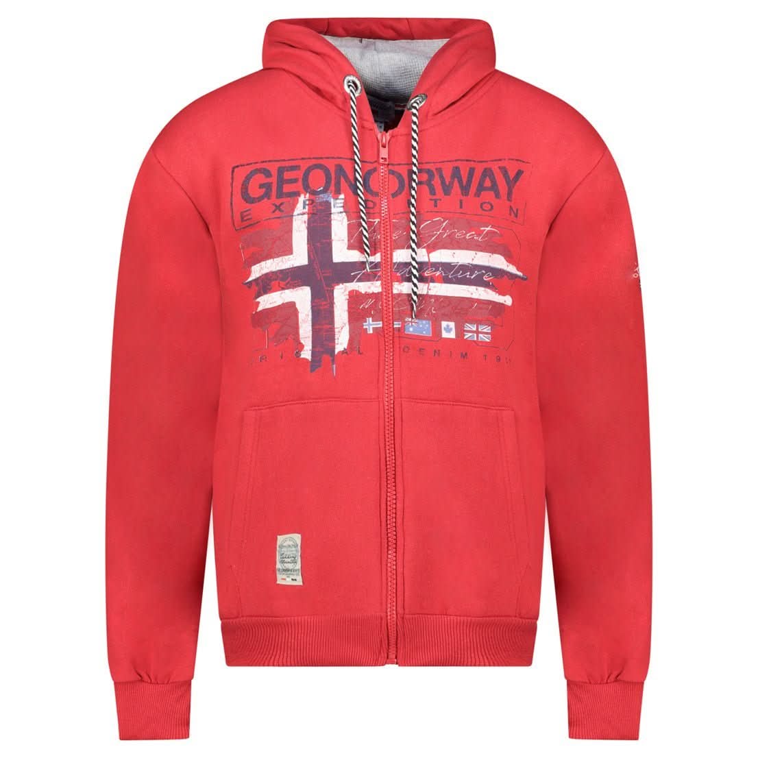 Geographical Norway GRUSTY Uomo - Felpa con cappuccio con stampe e bandiera - Geographical Norway GRUSTY_MEN_MARINE_S_SDB-GRUSTY_MEN_BLANC_SDB-GRUSTY_MEN_MARINE_M_SDB-GRUSTY_MEN_WHITE_M_SDB-GRUSTY_MEN_MARINE_L_SDB-GRUSTY_MEN_WHITE_L_SDB-GRUSTY_MEN_MARINE_XL_SDB-GRUSTY_MEN_WHITE_XL_SDB-GRUSTY_MEN_MARINE_XXL_SDB-GRUSTY_MEN_WHITE_XXL_SDB