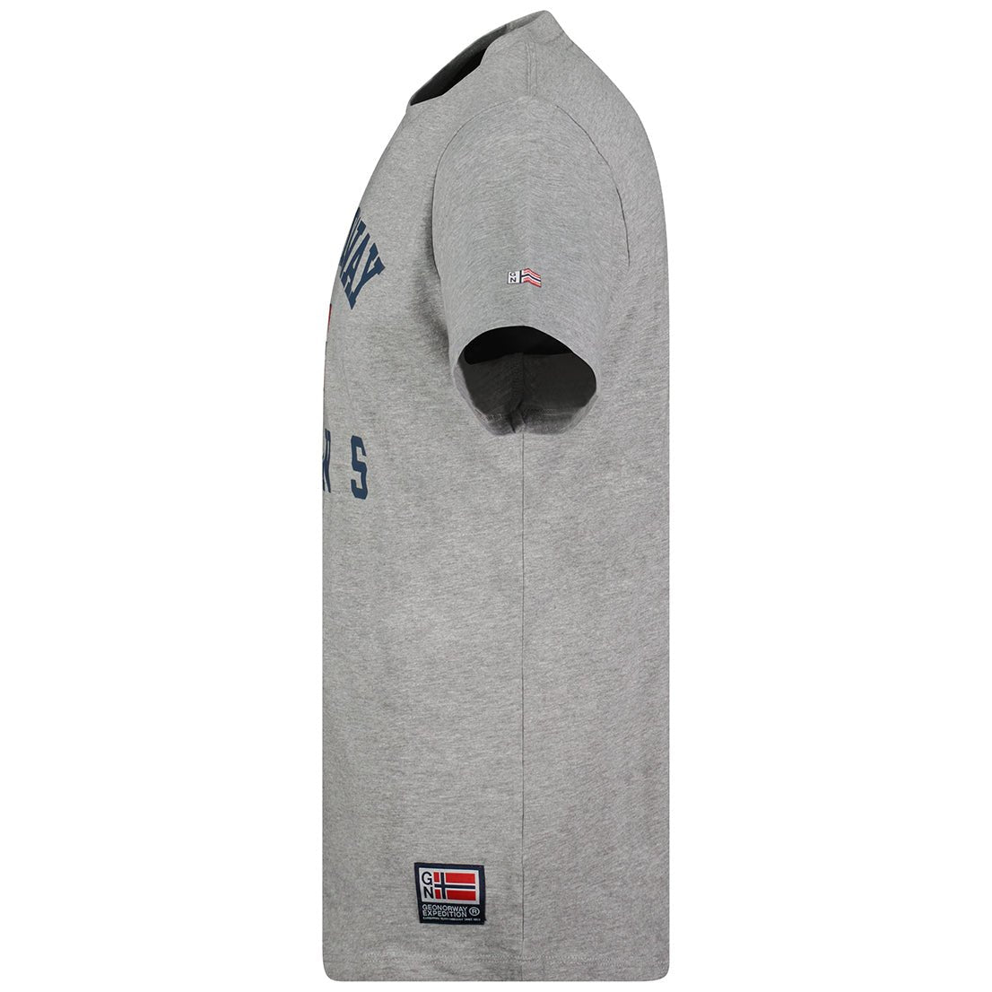 Geographical Norway Jadsen - t-shirt homme manches courtes col rond drapeau manche et impression - Geographical Norway JADSEN_MEN_GRIS_CLAIR_3XL_SDB-JADSEN_MEN_BLANC_3XL_SDB-JADSEN_MEN_GRIS_CLAIR_L_SDB-JADSEN_MEN_BLANC_L_SDB-JADSEN_MEN_GRIS_CLAIR_M_SDB-JADSEN_MEN_BLANC_M_SDB-JADSEN_MEN_GRIS_CLAIR_XL_SDB-JADSEN_MEN_BLANC_XL_SDB-JADSEN_MEN_BLANC_XXL_SDB-JADSEN_MEN_GRIS_CLAIR_XXL_SDB