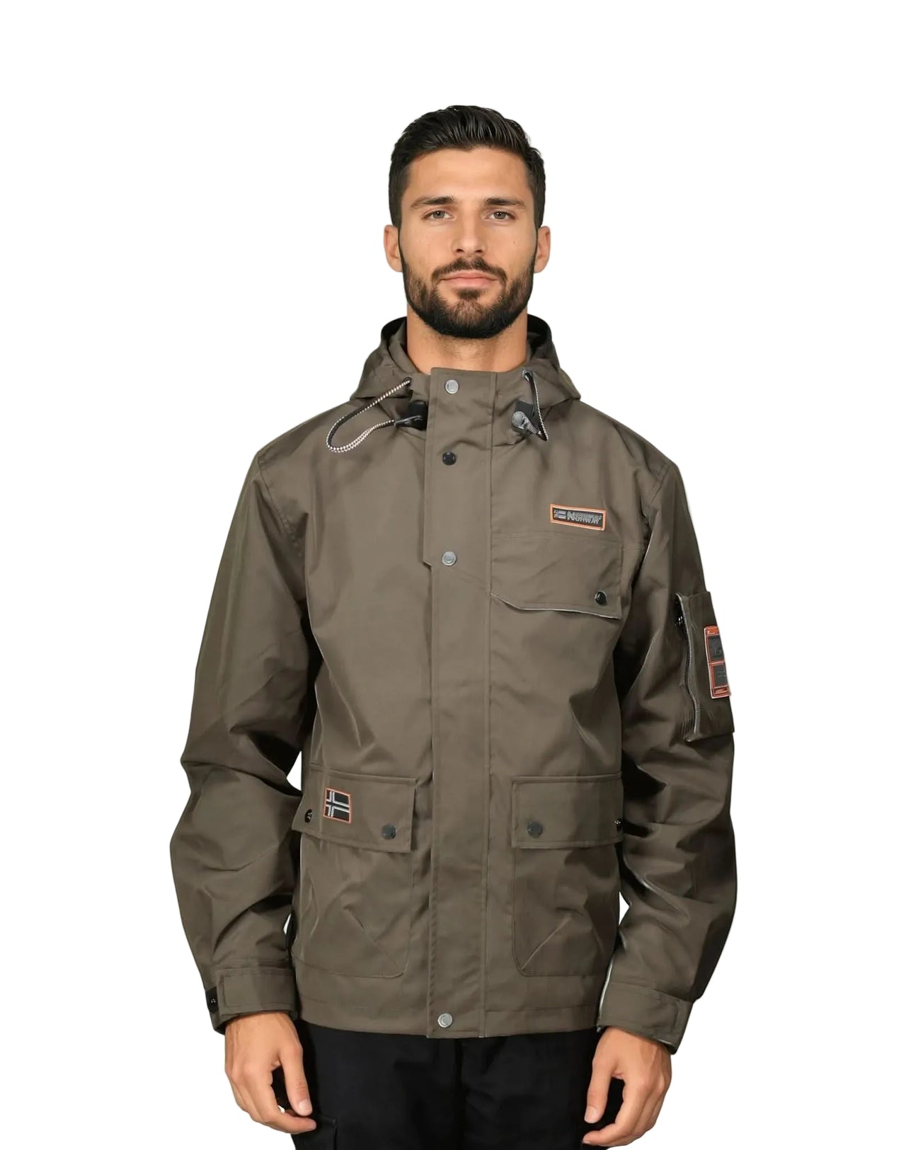 Geographical Norway BAKIROU Uomo - Giacca primaverile con cappuccio - Geographical Norway BAKIROU_MEN_KAKI_SDB-BAKIROU_MEN_KAKI_L_SDB-BAKIROU_MEN_KAKI_XL_SDB-BAKIROU_MEN_KAKI_XXL_SDB-BAKIROU_MEN_KAKI_3XL_SDB-BAKIROU_MEN_NOIR_S_SDB-BAKIROU_MEN_NOIR_M_SDB-BAKIROU_MEN_NOIR_L_SDB-BAKIROU_MEN_NOIR_XL_SDB