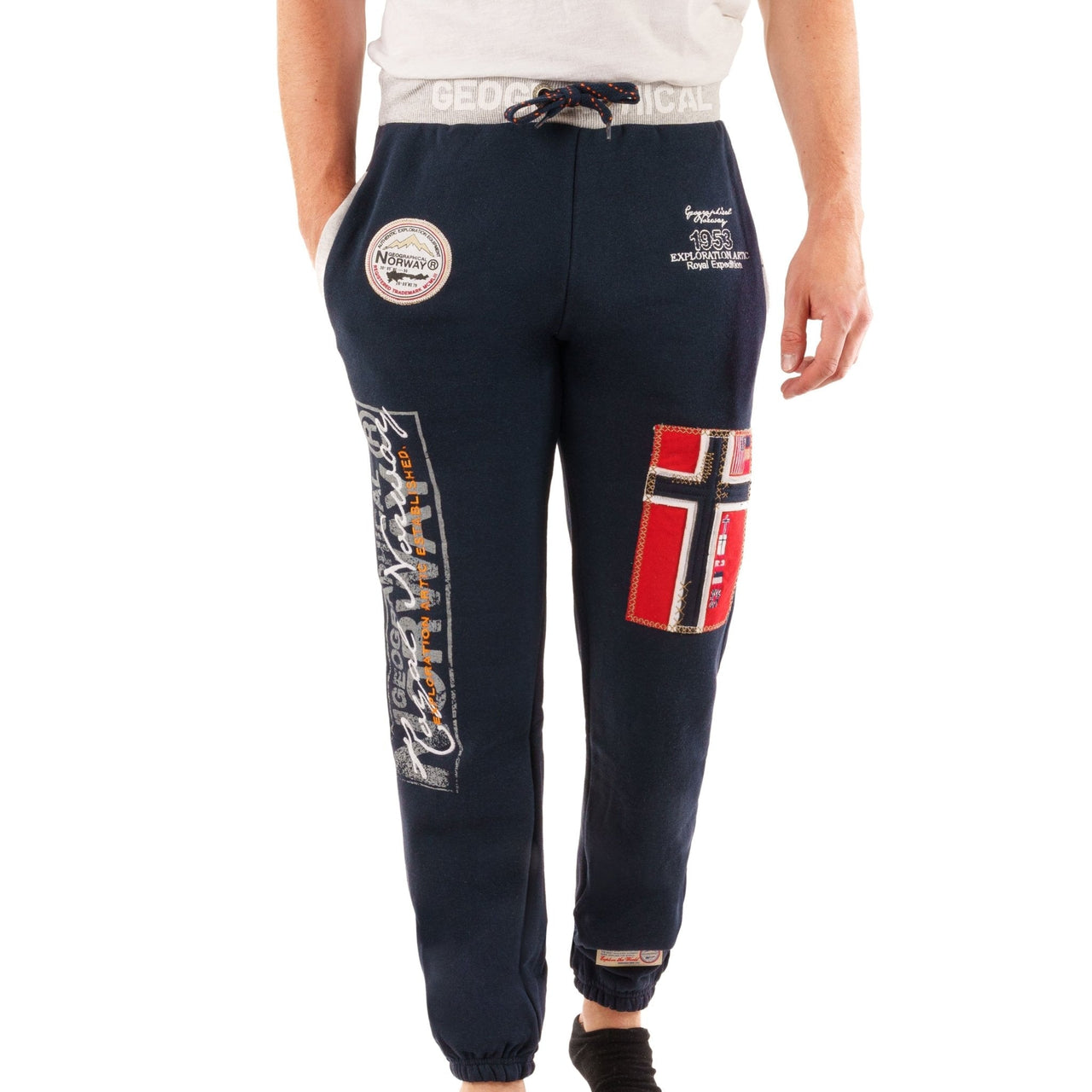 Geographical Norway Myer Men - Pantaloni da jogging da uomo - Geographical Norway MYER_MEN_MARINE_SDB-MYER_MEN_NOIR_S_SDB-MYER_MEN_GRIS_CLAIR_SDB-MYER_MEN_BLANC_L_SDB-MYER_MEN_TURQUOISE_L_SDB-MYER_MEN_GRIS_FONCE_SDB-MYER_MEN_MARINE_M_SDB-MYER_MEN_NOIR_M_SDB-MYER_MEN_TURQUOISE_M_SDB-MYER_MEN_GRIS_CLAIR_M_SDB