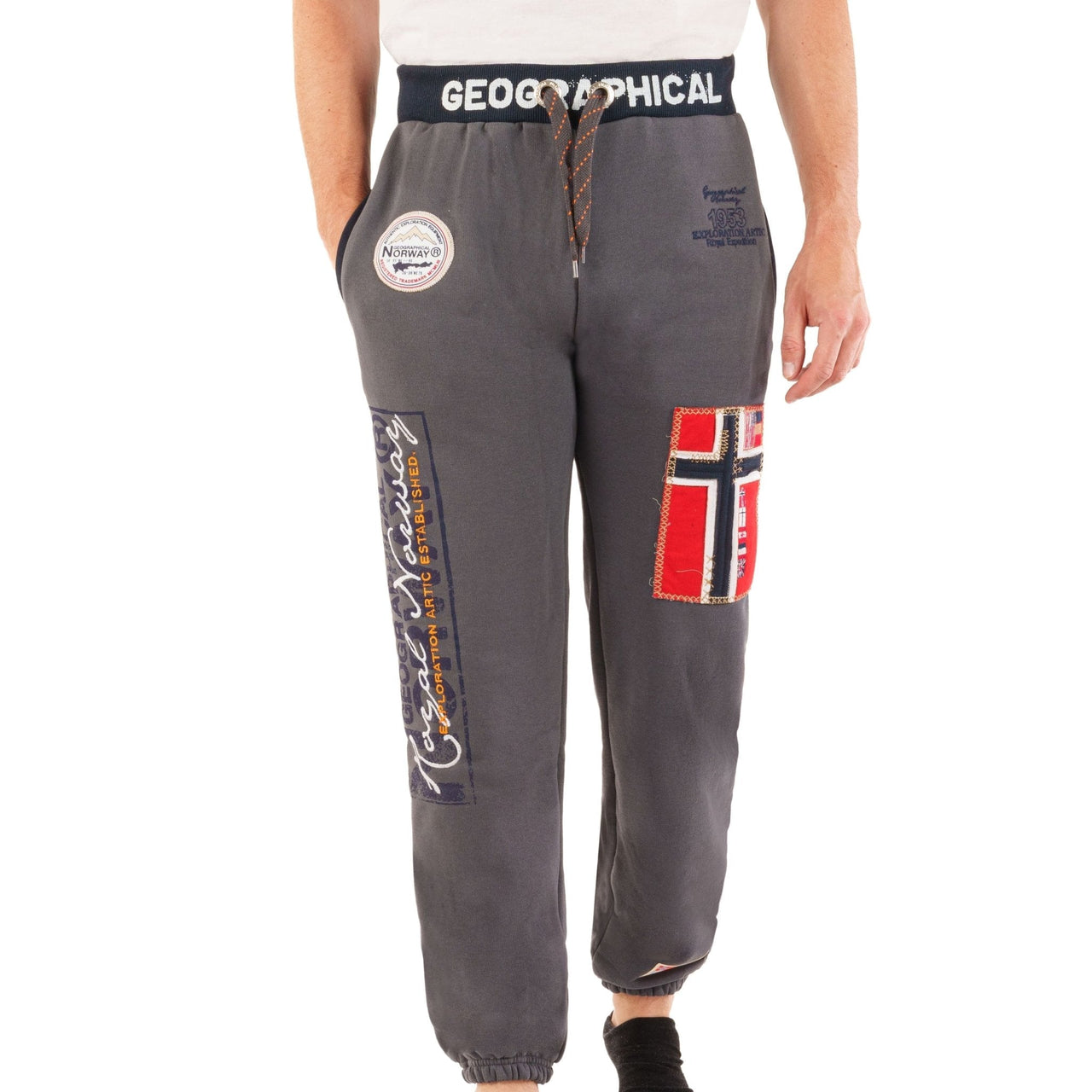 Geographical Norway Myer Men - Pantaloni da jogging da uomo - Geographical Norway MYER_MEN_MARINE_SDB-MYER_MEN_NOIR_S_SDB-MYER_MEN_GRIS_CLAIR_SDB-MYER_MEN_BLANC_L_SDB-MYER_MEN_TURQUOISE_L_SDB-MYER_MEN_GRIS_FONCE_SDB-MYER_MEN_MARINE_M_SDB-MYER_MEN_NOIR_M_SDB-MYER_MEN_TURQUOISE_M_SDB-MYER_MEN_GRIS_CLAIR_M_SDB
