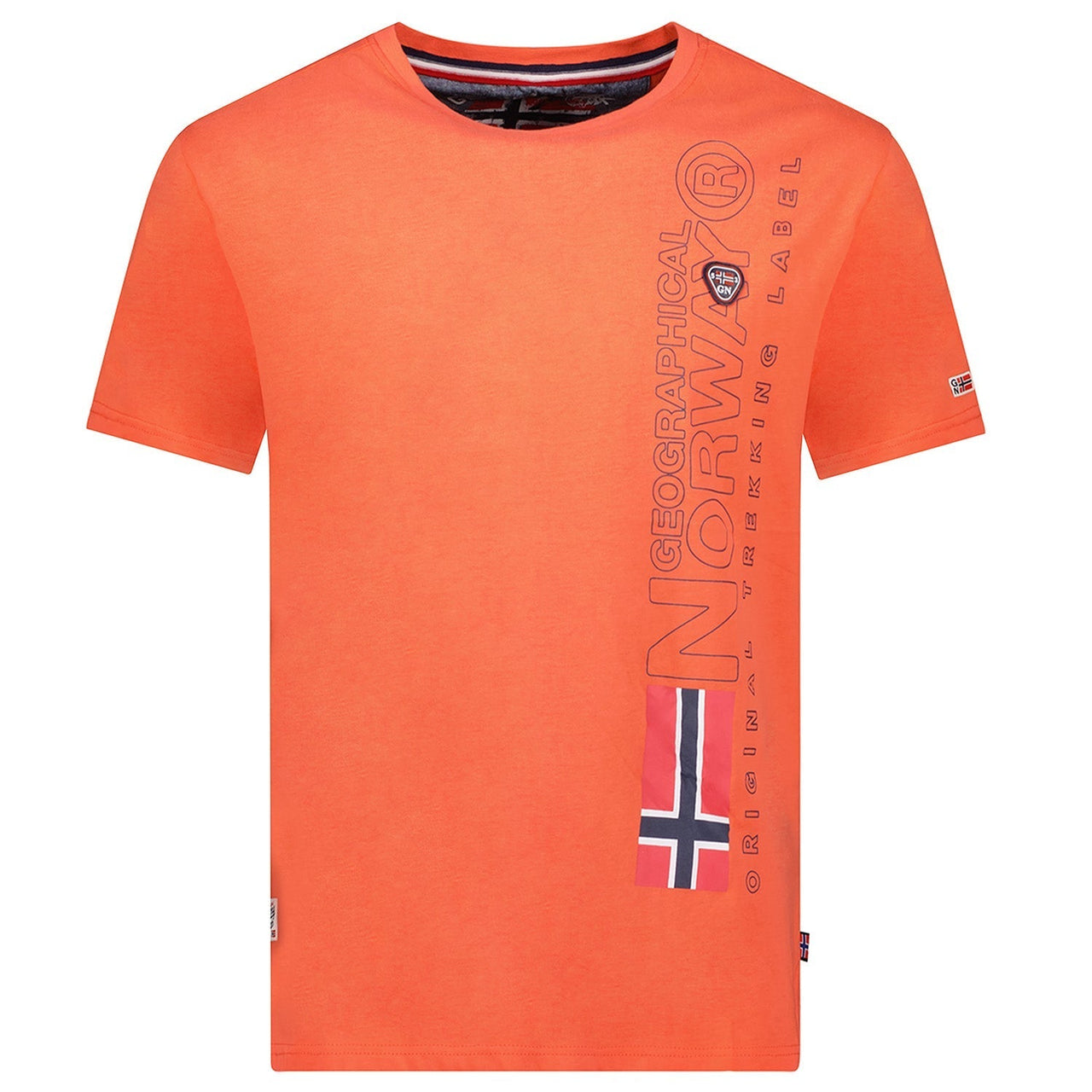 Geographical Norway JOGO - T-Shirt Mann Kurzarm mit Flagge - Geographical Norway JOGO_MEN_CORAIL_S_SDB-JOGO_MEN_CORAIL_M_SDB-JOGO_MEN_CORAIL_L_SDB-.JOGO_MEN_CORAIL_XL_SDB-JOGO_MEN_CORAIL_XXL_SDB-JOGO_MEN_CORAIL_3XL_SDB-JOGO_MEN_KAKI_S_SDB-JOGO_MEN_KAKI_M_SDB-JOGO_MEN_KAKI_L_SDB-JOGO_MEN_KAKI_XL_SDB