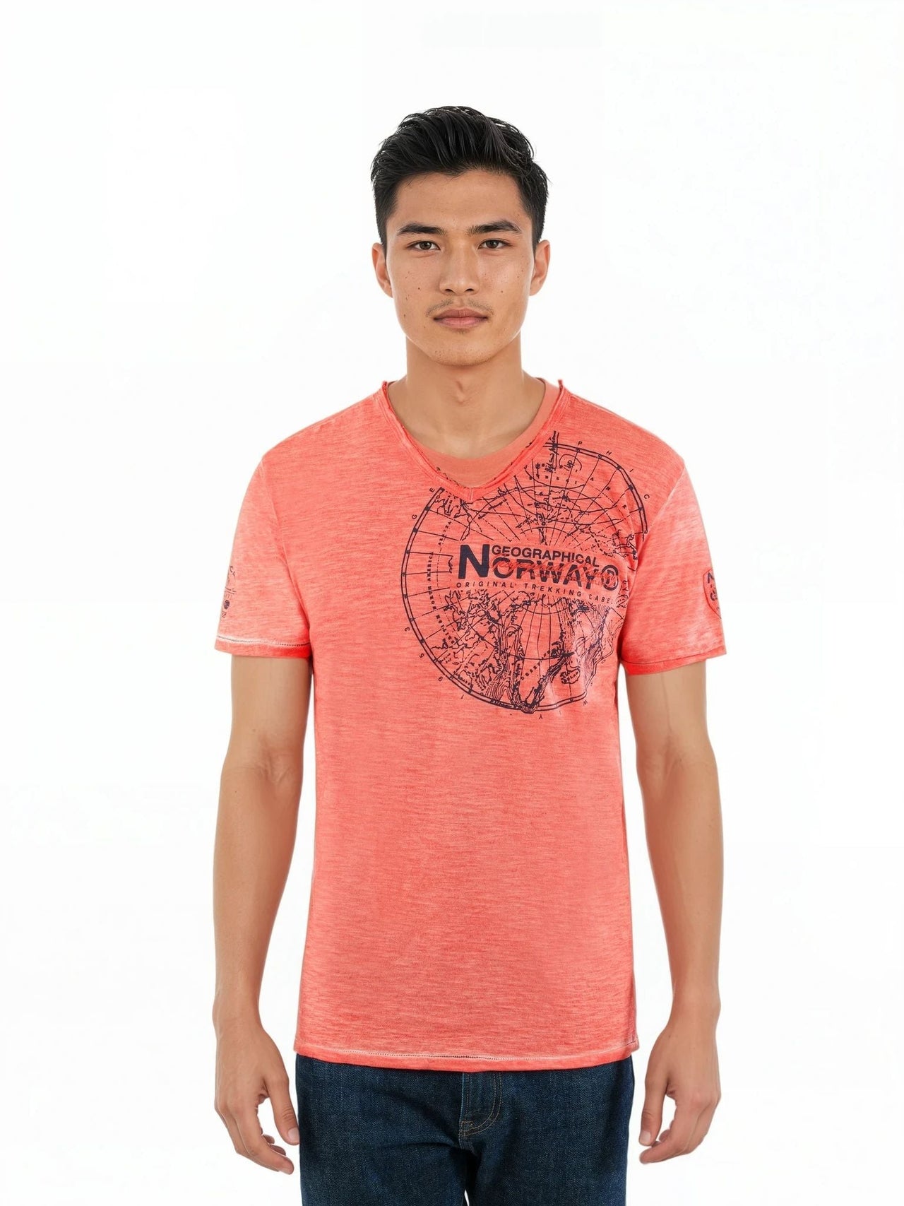 Geographical Norway Jimperable Homme - T-shirt manches courtes col V - Geographical Norway JIMPERABLE_MEN_BLEU_CIEL_M_SDB-JIMPERABLE_MEN_CORAIL_M_SDB-JIMPERABLE_MEN_BLANC_S_SDB-JIMPERABLE_MEN_BLEU_CIEL_L_SDB-JIMPERABLE_MEN_CORAIL_L_SDB-JIMPERABLE_MEN_BLANC_M_SDB-JIMPERABLE_MEN_BLEU_CIEL_XL_SDB-JIMPERABLE_MEN_CORAIL_XL_SDB-JIMPERABLE_MEN_BLANC_L_SDB-JIMPERABLE_MEN_CORAIL_XXL_SDB