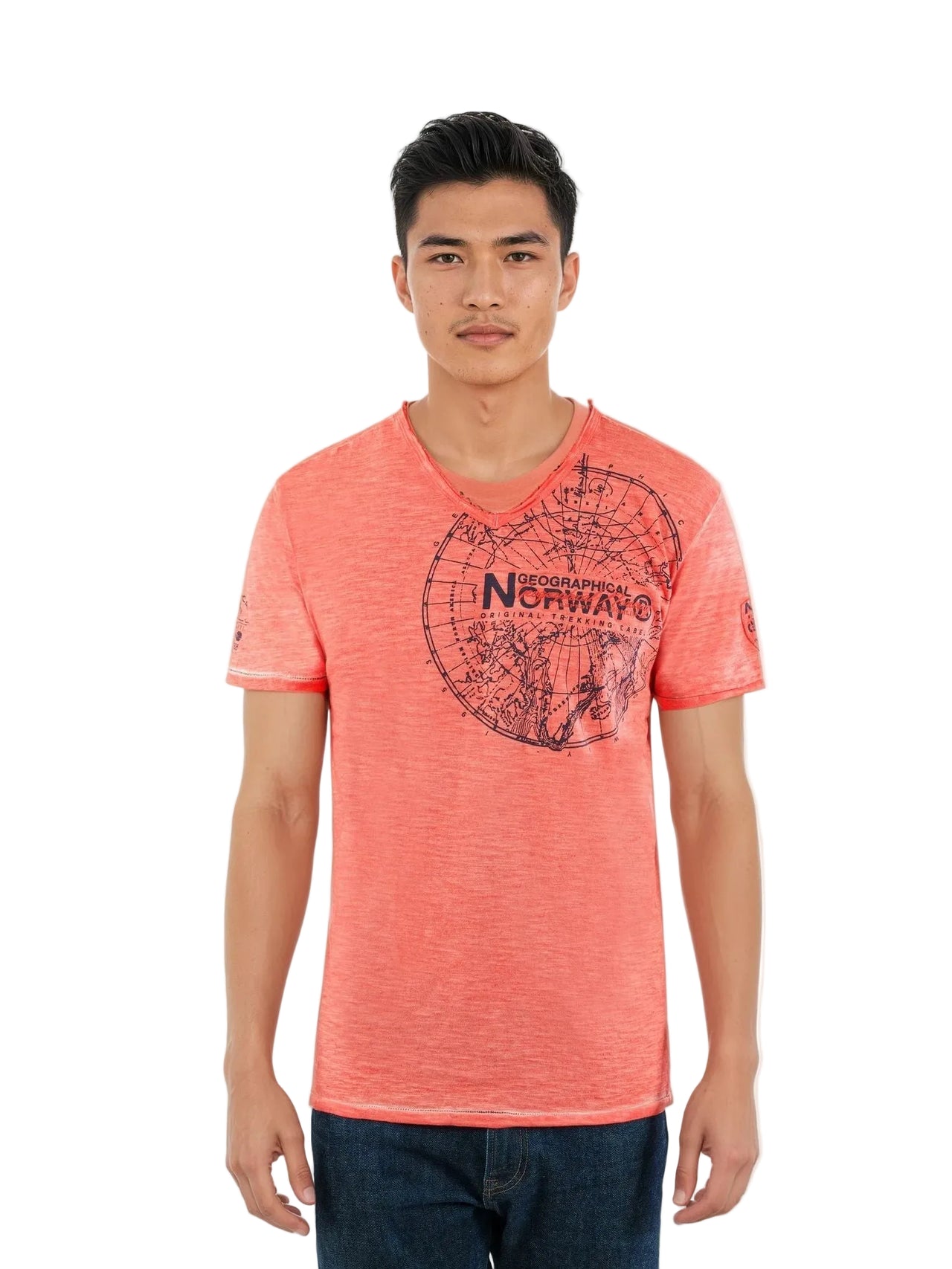 Geographical Norway Geographical Norway Jimperable Hombre - Camiseta de manga corta y cuello de pico - Geographical Norway JIMPERABLE_MEN_BLEU_CIEL_M_SDB-JIMPERABLE_MEN_CORAIL_M_SDB-JIMPERABLE_MEN_BLANC_SDB-JIMPERABLE_MEN_AZUL_CIEL_L_SDB-JIMPERABLE_MEN_CORAIL_L_SDB-JIMPERABLE_MEN_BLANCO_M_SDB-JIMPERABLE_MEN_BLUECIEL_XL_SDB-JIMPERABLE_MEN_CORAIL_XL_SDB-JIMPERABLE_MEN_BLANCO_L_SDB-JIMPERABLE_MEN_CORAIL_XXL_SDB