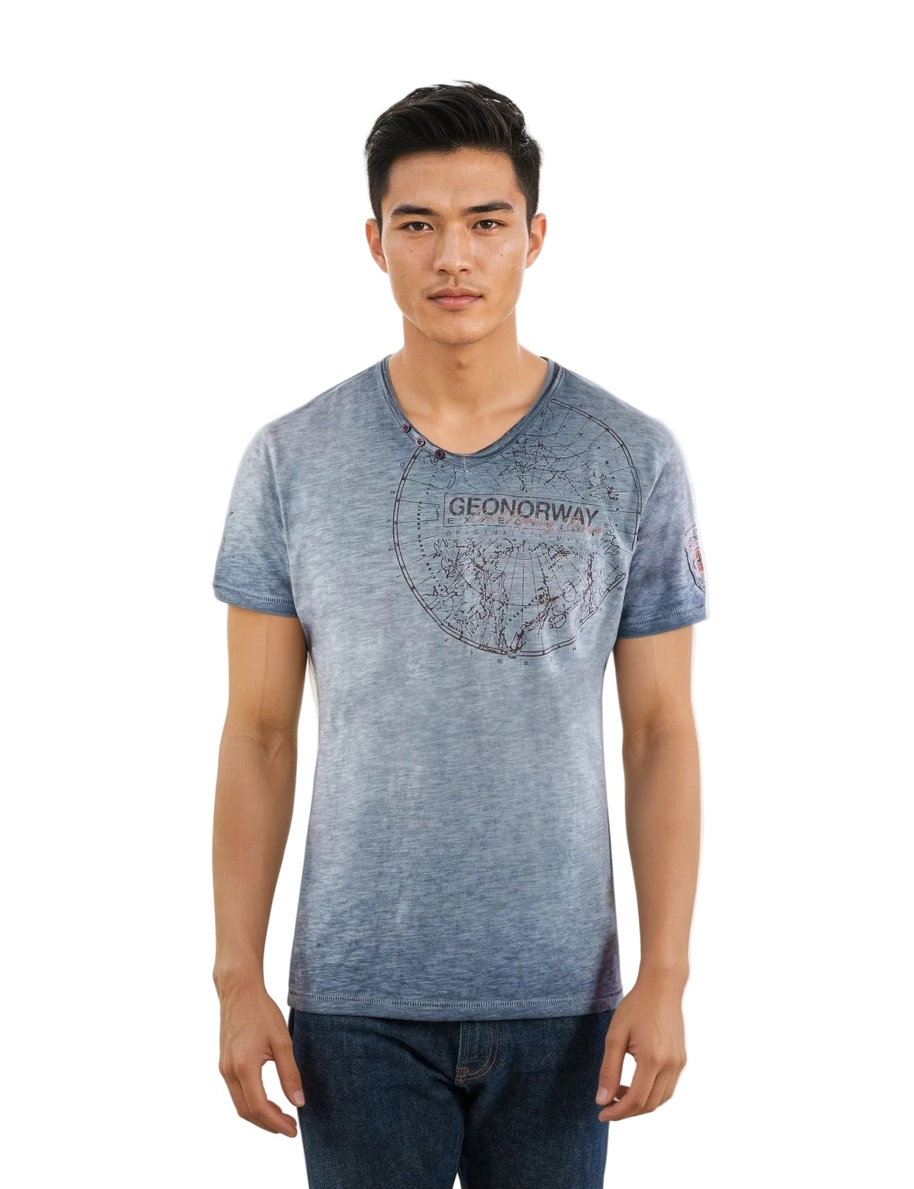 Geographical Norway Geographical Norway Jimperable Hombre - Camiseta de manga corta y cuello de pico - Geographical Norway JIMPERABLE_MEN_BLEU_CIEL_M_SDB-JIMPERABLE_MEN_CORAIL_M_SDB-JIMPERABLE_MEN_BLANC_SDB-JIMPERABLE_MEN_AZUL_CIEL_L_SDB-JIMPERABLE_MEN_CORAIL_L_SDB-JIMPERABLE_MEN_BLANCO_M_SDB-JIMPERABLE_MEN_BLUECIEL_XL_SDB-JIMPERABLE_MEN_CORAIL_XL_SDB-JIMPERABLE_MEN_BLANCO_L_SDB-JIMPERABLE_MEN_CORAIL_XXL_SDB