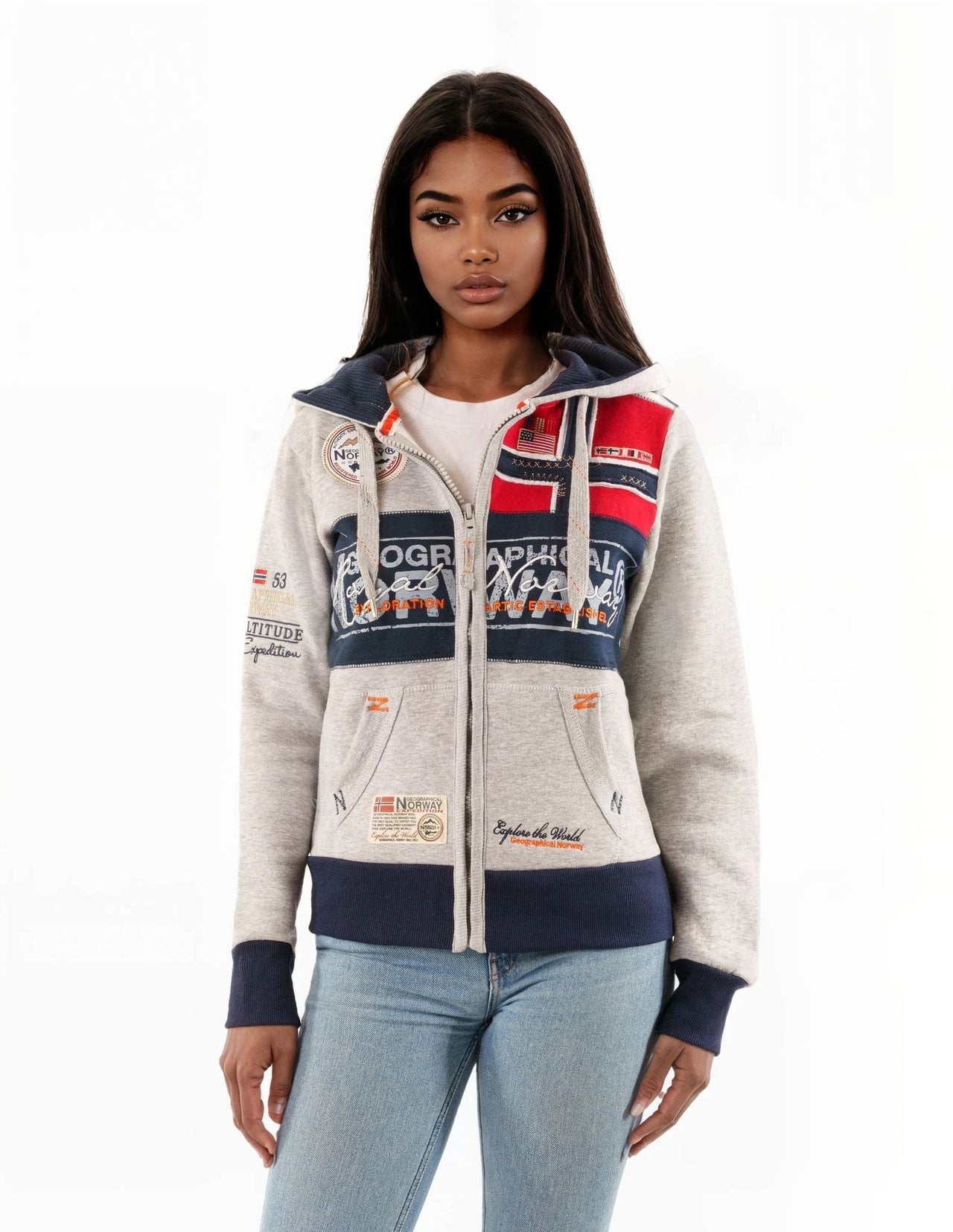 Geographical Norway Flyer Donna - Felpa con zip - Geographical Norway FLYER_LADY_GRIS_CLAIR_SDB-FLYER_LADY_ROUGE_SDB-FLYER_LADY_MARINE_SDB-FLYER_LADY_NOIR_SDB-FLYER_LADY_ROSE_FLASH_SDB-FLYER_LADY_LIGHT_GREY_M_SDB-FLYER_LADY_RED_M_SDB-FLYER_LADY_MARINE_M_SDB-FLYER_LADY_BLACK_M_SDB-FLYER_LADY_ROSE_FLASH_M_SDB