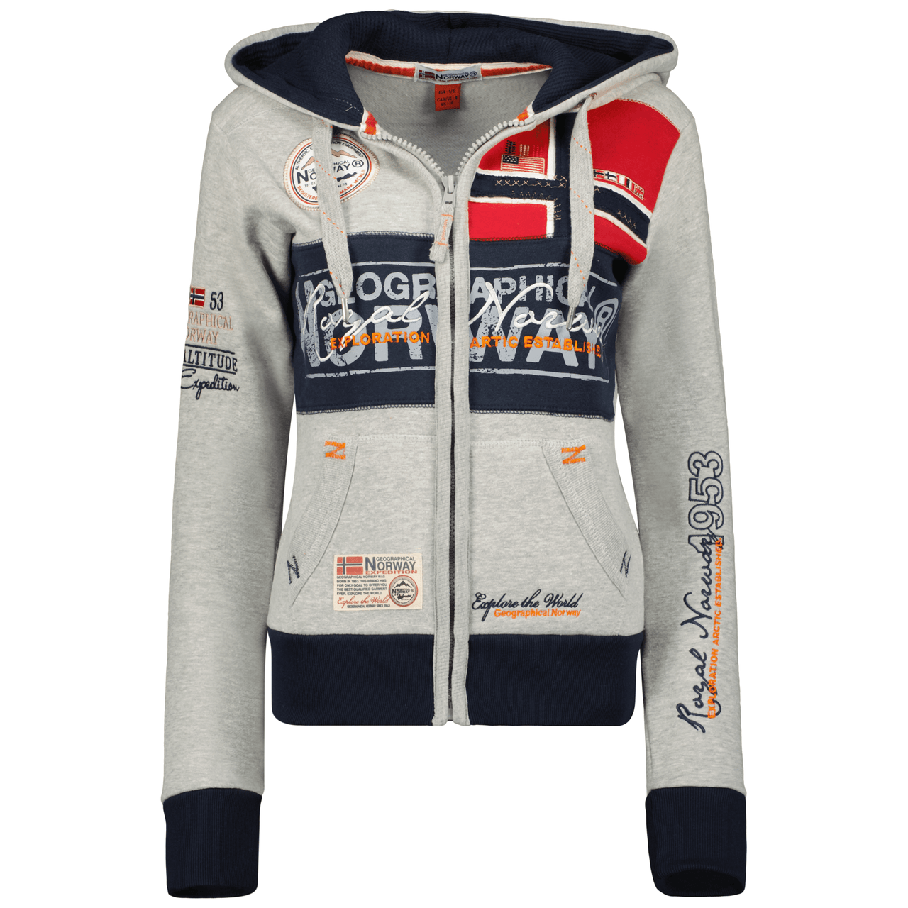 Geographical Geographical Norway Flyer Mujer - Sudadera con cremallera - Geographical Norway FLYER_LADY_GRIS_CLAIR_S_SDB-FLYER_LADY_ROUGE_S_SDB-FLYER_LADY_MARINE_SDB-FLYER_LADY_NOIR_S_S_SDB-FLYER_LADY_ROSE_FLASH_S_SDB-FLYER_LADY_LIGHT_GREY_M_SDB-FLYER_LADY_RED_M_SDB-FLYER_LADY_MARINE_M_SDB-FLYER_LADY_BLACK_M_SDB-FLYER_LADY_ROSE_FLASH_M_SDB