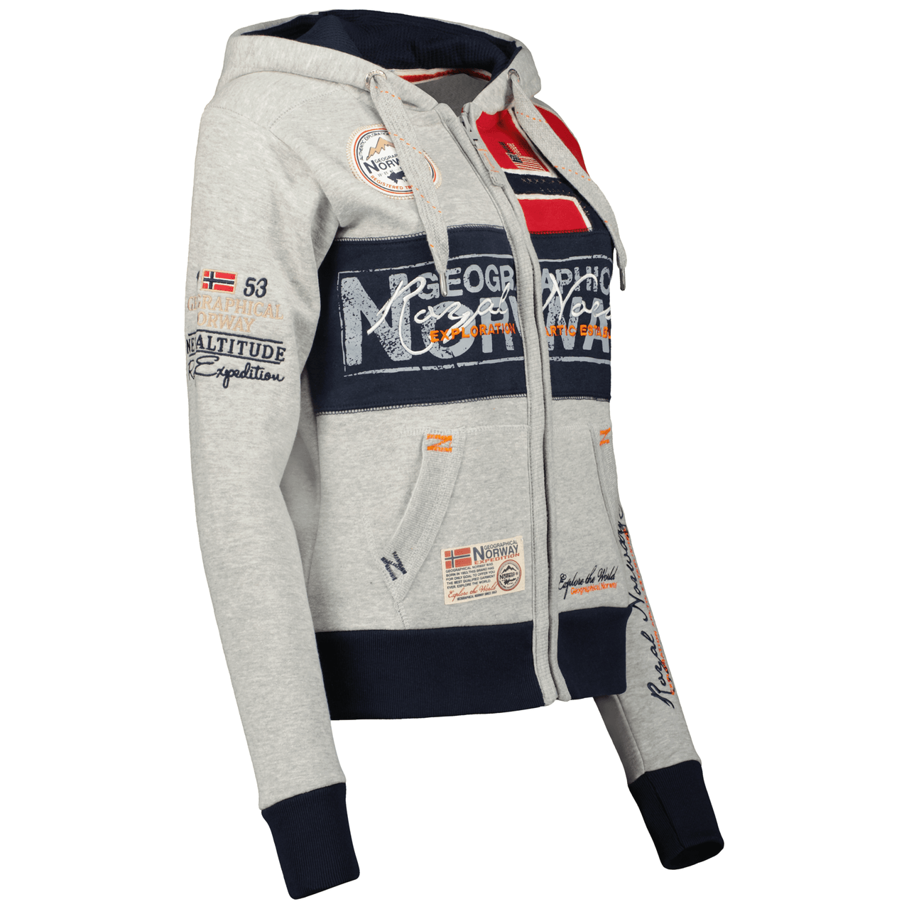 Geographical Norway Flyer Women - Sweatshirt with zip - Geographical Norway FLYER_LADY_GRIS_CLAIR_S_SDB-FLYER_LADY_ROUGE_S_SDB-FLYER_LADY_MARINE_SDB-FLYER_LADY_NOIR_S_SDB-FLYER_LADY_ROSE_FLASH_S_SDB-FLYER_LADY_GRIS_CLAIR_M_SDB-FLYER_LADY_ROUGE_M_SDB-FLYER_LADY_MARINE_M_SDB-FLYER_LADY_NOIR_M_SDB-FLYER_LADY_ROSE_FLASH_M_SDB