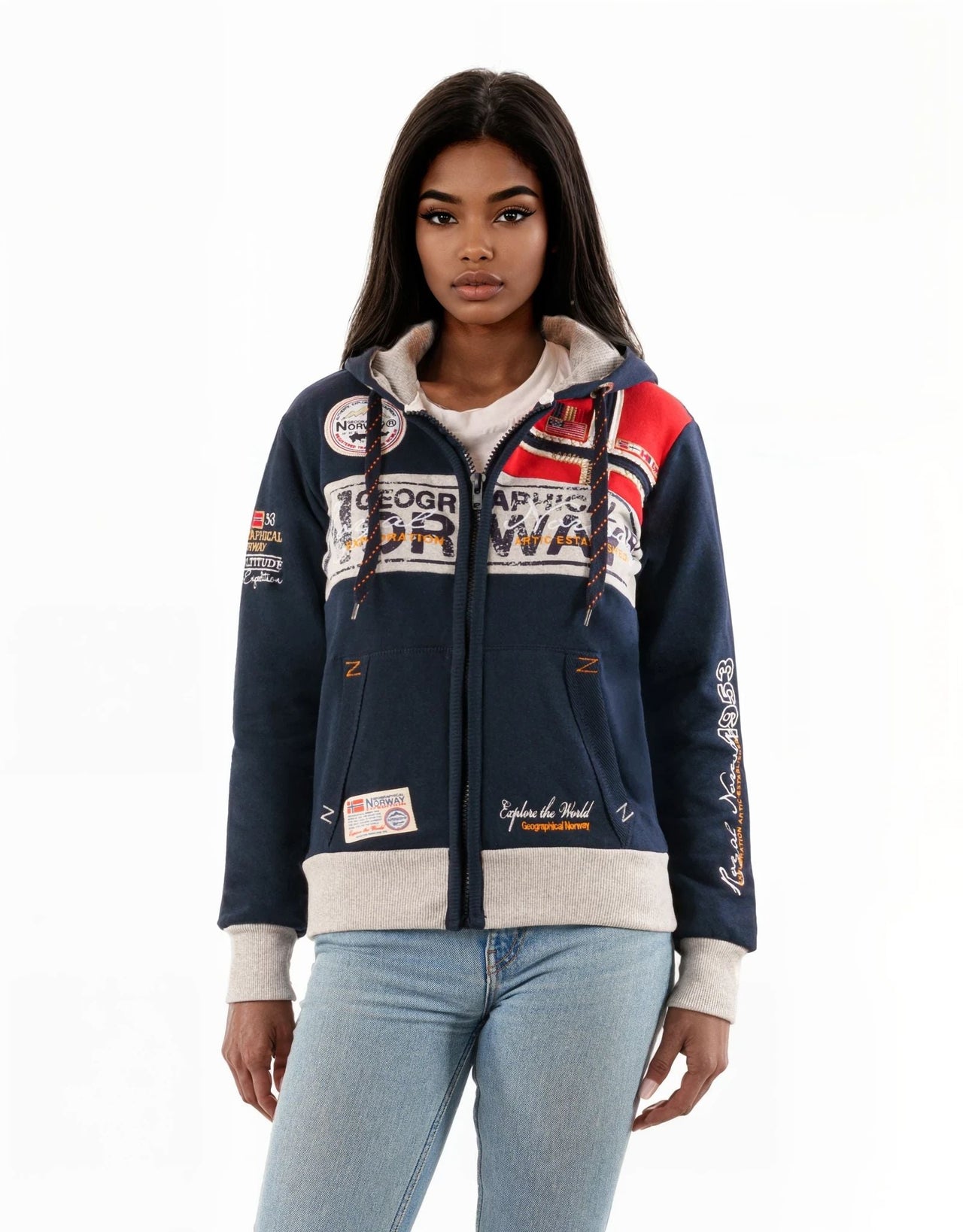 Geographical Norway Flyer Femme - Sweatshirt zippé - Geographical Norway FLYER_LADY_GRIS_CLAIR_S_SDB-FLYER_LADY_ROUGE_S_SDB-FLYER_LADY_MARINE_S_SDB-FLYER_LADY_NOIR_S_SDB-FLYER_LADY_ROSE_FLASH_S_SDB-FLYER_LADY_GRIS_CLAIR_M_SDB-FLYER_LADY_ROUGE_M_SDB-FLYER_LADY_MARINE_M_SDB-FLYER_LADY_NOIR_M_SDB-FLYER_LADY_ROSE_FLASH_M_SDB