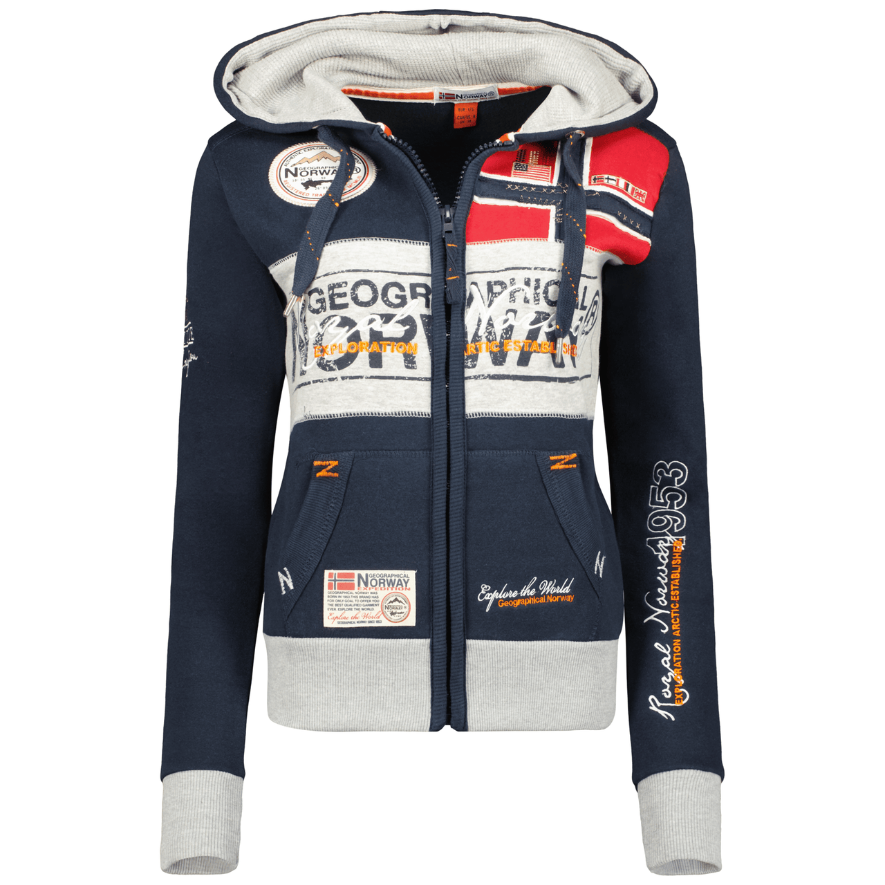 Geographical Norway Flyer Donna - Felpa con zip - Geographical Norway FLYER_LADY_GRIS_CLAIR_SDB-FLYER_LADY_ROUGE_SDB-FLYER_LADY_MARINE_SDB-FLYER_LADY_NOIR_SDB-FLYER_LADY_ROSE_FLASH_SDB-FLYER_LADY_LIGHT_GREY_M_SDB-FLYER_LADY_RED_M_SDB-FLYER_LADY_MARINE_M_SDB-FLYER_LADY_BLACK_M_SDB-FLYER_LADY_ROSE_FLASH_M_SDB