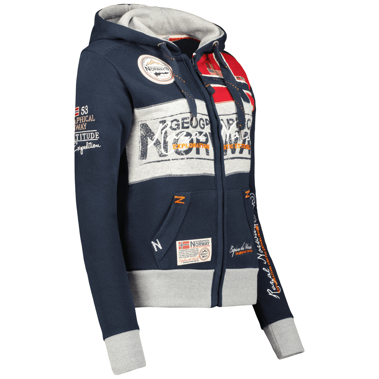 Geographical Norway Flyer Donna - Felpa con zip - Geographical Norway FLYER_LADY_GRIS_CLAIR_SDB-FLYER_LADY_ROUGE_SDB-FLYER_LADY_MARINE_SDB-FLYER_LADY_NOIR_SDB-FLYER_LADY_ROSE_FLASH_SDB-FLYER_LADY_LIGHT_GREY_M_SDB-FLYER_LADY_RED_M_SDB-FLYER_LADY_MARINE_M_SDB-FLYER_LADY_BLACK_M_SDB-FLYER_LADY_ROSE_FLASH_M_SDB