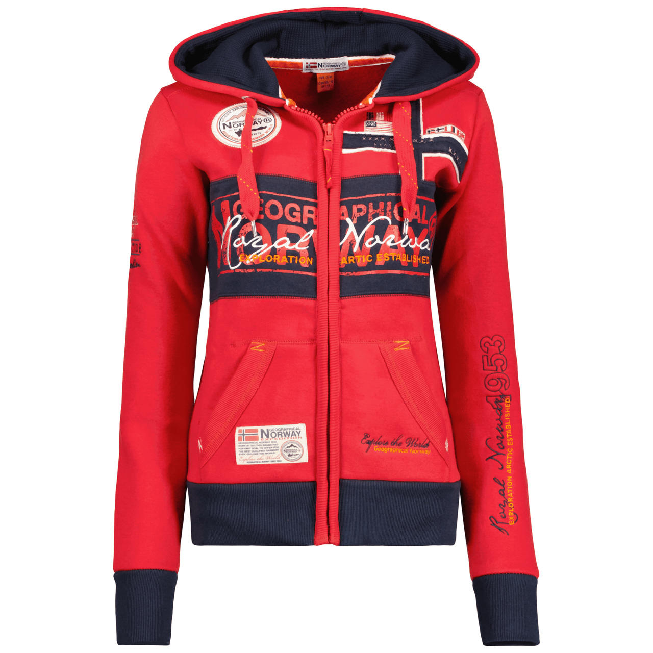 Geographical Norway Flyer Women - Sweatshirt with zip - Geographical Norway FLYER_LADY_GRIS_CLAIR_S_SDB-FLYER_LADY_ROUGE_S_SDB-FLYER_LADY_MARINE_SDB-FLYER_LADY_NOIR_S_SDB-FLYER_LADY_ROSE_FLASH_S_SDB-FLYER_LADY_GRIS_CLAIR_M_SDB-FLYER_LADY_ROUGE_M_SDB-FLYER_LADY_MARINE_M_SDB-FLYER_LADY_NOIR_M_SDB-FLYER_LADY_ROSE_FLASH_M_SDB