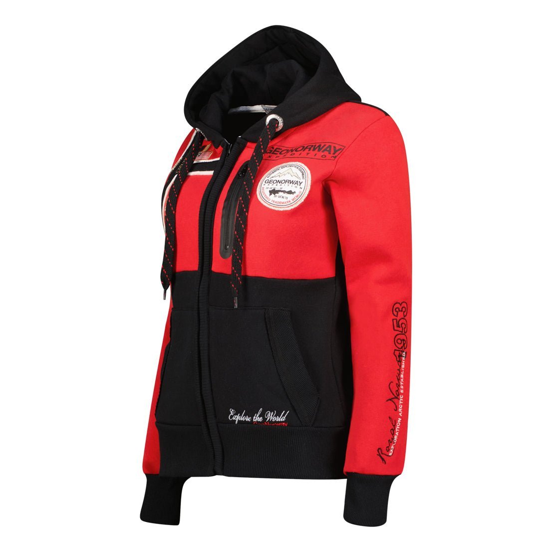 Geographical Norway Gexplore Femme- Sweat Zippé avec Poches et Resserage - Geographical Norway GEXPLORE_LADY_GRIS_CLAIR_S_SDB-GEXPLORE_LADY_MARINE_S_SDB-GEXPLORE_LADY_NOIR_S_SDB-GEXPLORE_LADY_ROSE_FLASH_S_SDB-GEXPLORE_LADY_ROUGE_S_SDB-GEXPLORE_LADY_GRIS_CLAIR_M_SDB-GEXPLORE_LADY_MARINE_M_SDB-GEXPLORE_LADY_NOIR_M_SDB-GEXPLORE_LADY_ROSE_FLASH_M_SDB-GEXPLORE_LADY_ROUGE_M_SDB