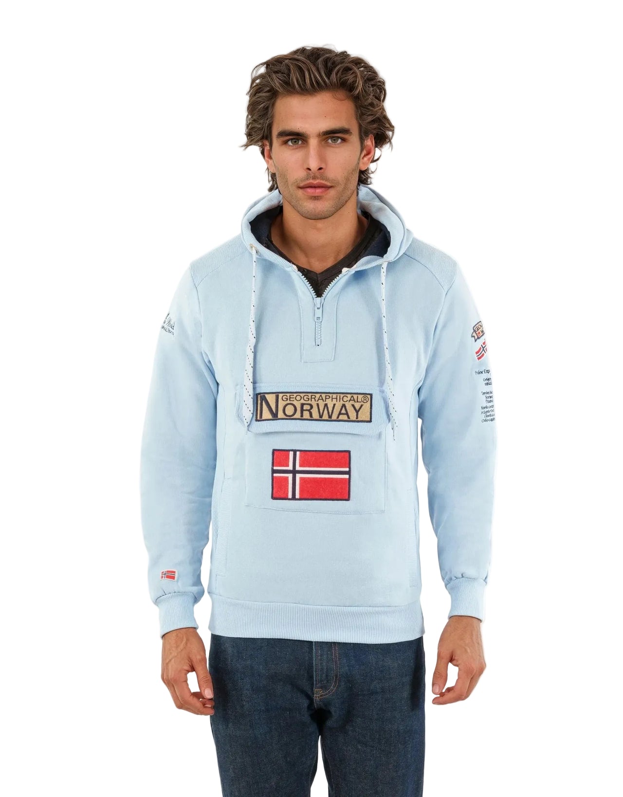 Geographical Geographical Norway Gymclass Hombre - Sudadera con capucha - Geographical Norway GYMCLASS_MEN_BLANC_S_SDB-GYMCLASS_MEN_BLEU_CIEL_S_SDB-GYMCLASS_MEN_BORDEAUX_S_SDB-GYMCLASS_MEN_BLEU_ROYAL_S_S_SDB-GYMCLASS_MEN_LIGHT_GREY_SDB-GYMCLASS_MEN_KAKI_SDB-GYMCLASS_MEN_GREY_FONCE_SDB-GYMCLASS_MEN_MARINE_SDB-GYMCLASS_MEN_MAROON_SDB-GYMCLASS_MEN_MUSTARD_SDB