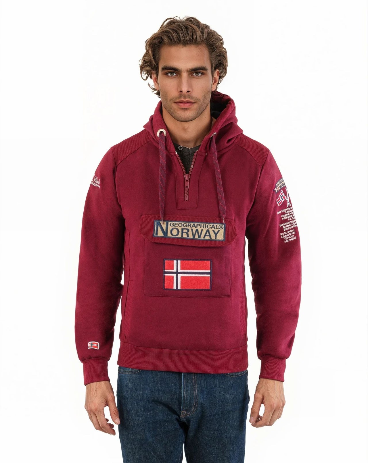 Geographical Norway Gymclass Homme - Kapuzenpullover - Geographical Norway GYMCLASS_MEN_BLANC_S_SDB-GYMCLASS_MEN_BLEU_CIEL_S_SDB-GYMCLASS_MEN_BORDEAUX_S_SDB-GYMCLASS_MEN_BLEU_ROYAL_S_SDB-.GYMCLASS_MEN_HELLGRAU_S_SDB-GYMCLASS_MEN_KAKI_S_S_SDB-GYMCLASS_MEN_GRAU_FONCE_S_S_SDB-GYMCLASS_MEN_MARINE_S_SDB-GYMCLASS_MEN_MARRON_S_SDB-GYMCLASS_MEN_MOUTARDE_S_S_SDB