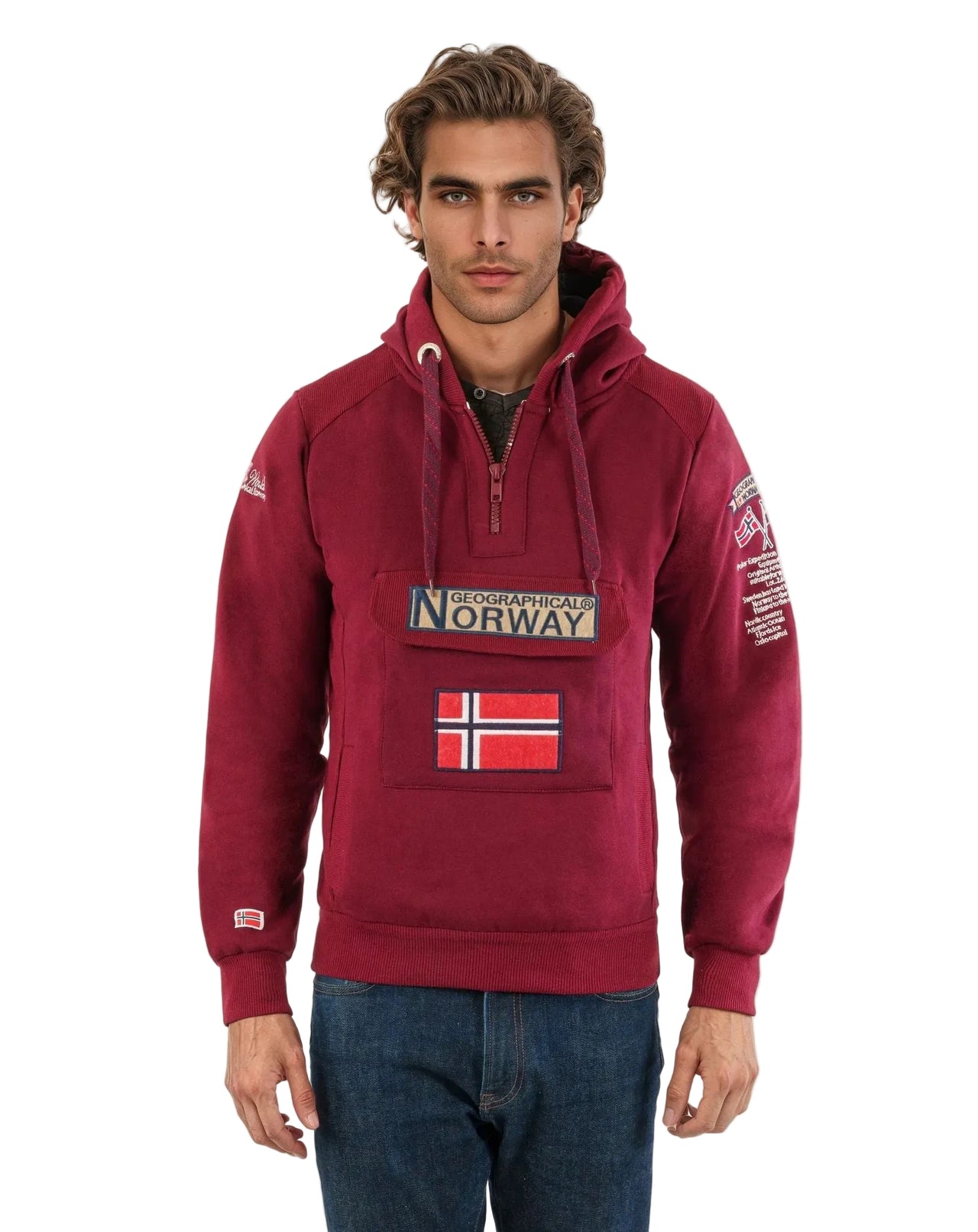 Geographical Norway Gymclass Homme - Kapuzenpullover - Geographical Norway GYMCLASS_MEN_BLANC_S_SDB-GYMCLASS_MEN_BLEU_CIEL_S_SDB-GYMCLASS_MEN_BORDEAUX_S_SDB-GYMCLASS_MEN_BLEU_ROYAL_S_SDB-.GYMCLASS_MEN_HELLGRAU_S_SDB-GYMCLASS_MEN_KAKI_S_S_SDB-GYMCLASS_MEN_GRAU_FONCE_S_S_SDB-GYMCLASS_MEN_MARINE_S_SDB-GYMCLASS_MEN_MARRON_S_SDB-GYMCLASS_MEN_MOUTARDE_S_S_SDB