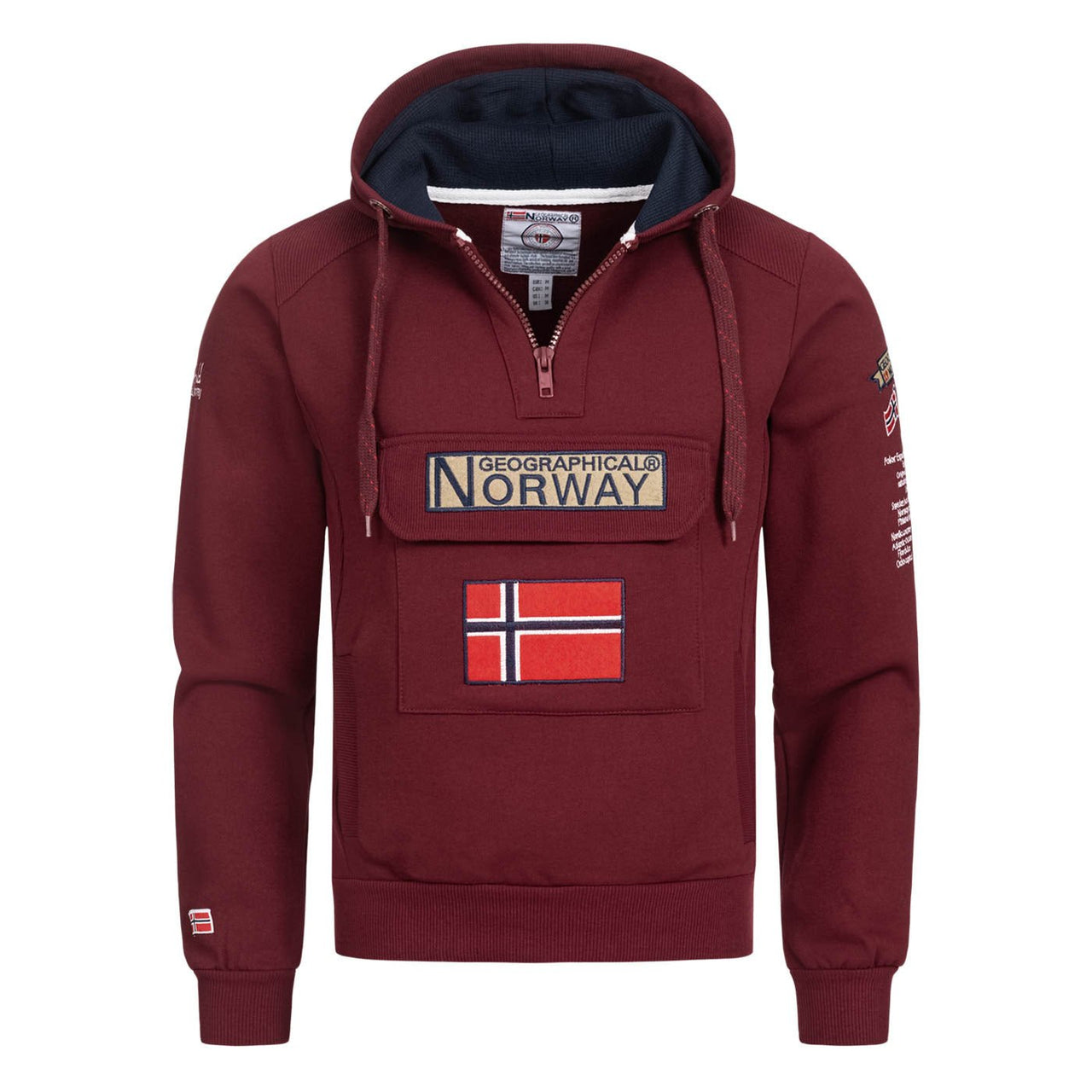 Geographical Norway Gymclass Men - Hooded Sweatshirt - Geographical Norway GYMCLASS_MEN_BLANC_S_SDB-GYMCLASS_MEN_BLEU_CIEL_S_SDB-GYMCLASS_MEN_BORDEAUX_S_SDB-GYMCLASS_MEN_BLEU_ROYAL_S_SDB-GYMCLASS_MEN_GRIS_CLAIR_S_SDB-GYMCLASS_MEN_KAKI_S_SDB-GYMCLASS_MEN_GRIS_FONCE_SDB-GYMCLASS_MEN_MARINE_S_SDB-GYMCLASS_MEN_MARRON_S_SDB-GYMCLASS_MEN_MOUTARDE_S_SDB