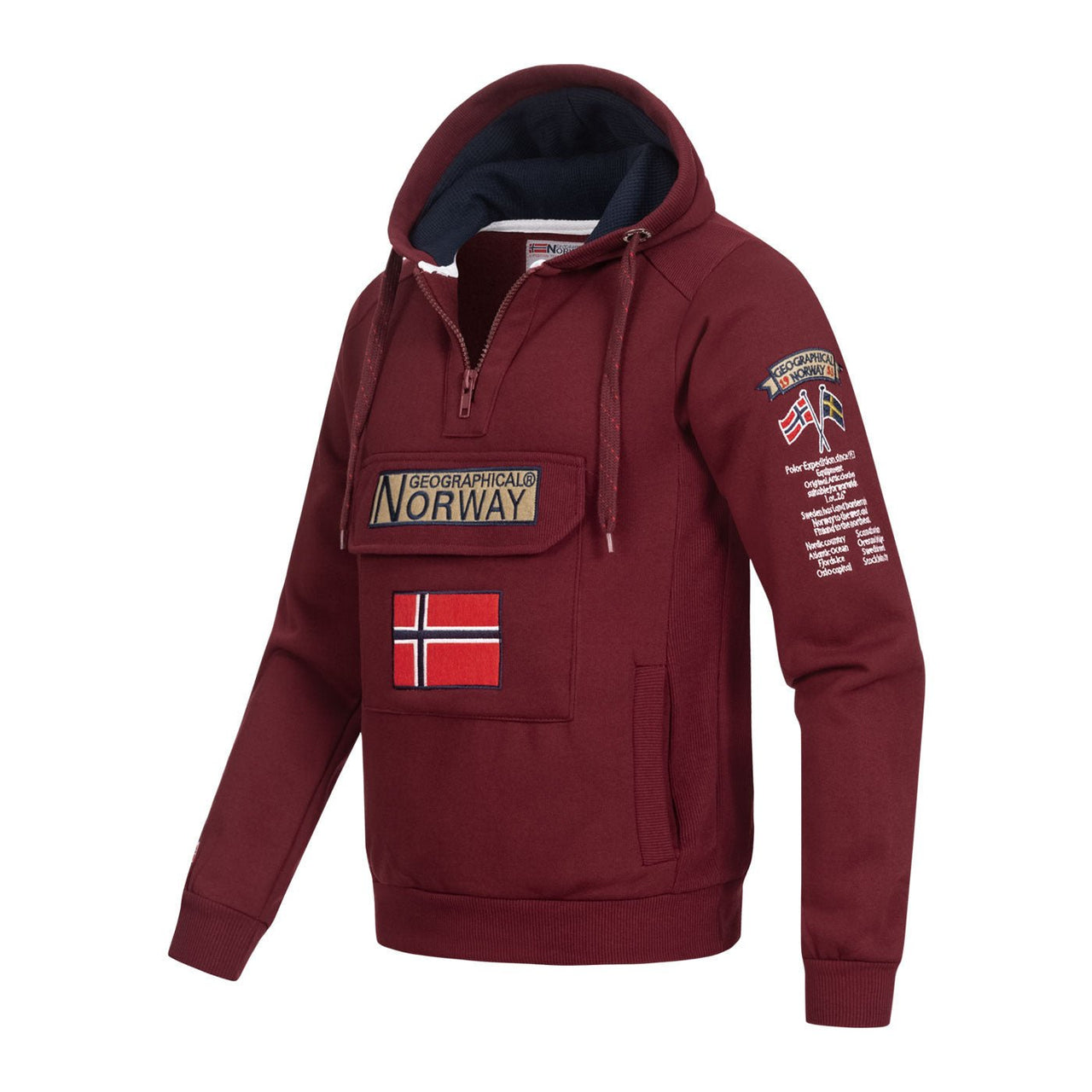Geographical Geographical Norway Gymclass Hombre - Sudadera con capucha - Geographical Norway GYMCLASS_MEN_BLANC_S_SDB-GYMCLASS_MEN_BLEU_CIEL_S_SDB-GYMCLASS_MEN_BORDEAUX_S_SDB-GYMCLASS_MEN_BLEU_ROYAL_S_S_SDB-GYMCLASS_MEN_LIGHT_GREY_SDB-GYMCLASS_MEN_KAKI_SDB-GYMCLASS_MEN_GREY_FONCE_SDB-GYMCLASS_MEN_MARINE_SDB-GYMCLASS_MEN_MAROON_SDB-GYMCLASS_MEN_MUSTARD_SDB