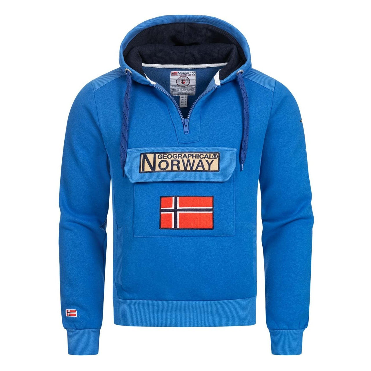 Geographical Norway Gymclass Uomo - Felpa con cappuccio - Geographical Norway GYMCLASS_MEN_BLANC_S_SDB-GYMCLASS_MEN_BLEU_CIEL_SDB-GYMCLASS_MEN_BORDEAUX_SDB-GYMCLASS_MEN_BLEU_ROYAL_SDB-GYMCLASS_MEN_LIGHT_GREY_SDB-GYMCLASS_MEN_KAKI_SDB-GYMCLASS_MEN_GREY_FONCE_SDB-GYMCLASS_MEN_MARINE_SDB-GYMCLASS_MEN_MAROON_SDB-GYMCLASS_MEN_MUSTARD_SDB