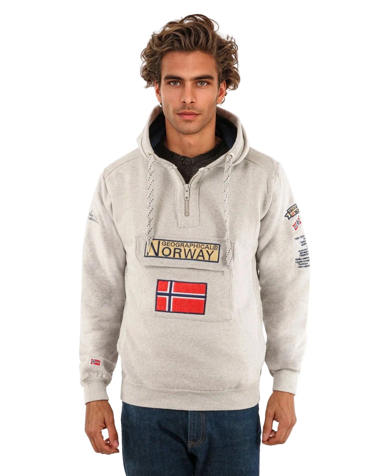 Geographical Norway Gymclass Homme - Sweat à Capuche - Geographical Norway GYMCLASS_MEN_BLANC_S_SDB-GYMCLASS_MEN_BLEU_CIEL_S_SDB-GYMCLASS_MEN_BORDEAUX_S_SDB-GYMCLASS_MEN_BLEU_ROYAL_S_SDB-GYMCLASS_MEN_GRIS_CLAIR_S_SDB-GYMCLASS_MEN_KAKI_S_SDB-GYMCLASS_MEN_GRIS_FONCE_S_SDB-GYMCLASS_MEN_MARINE_S_SDB-GYMCLASS_MEN_MARRON_S_SDB-GYMCLASS_MEN_MOUTARDE_S_SDB