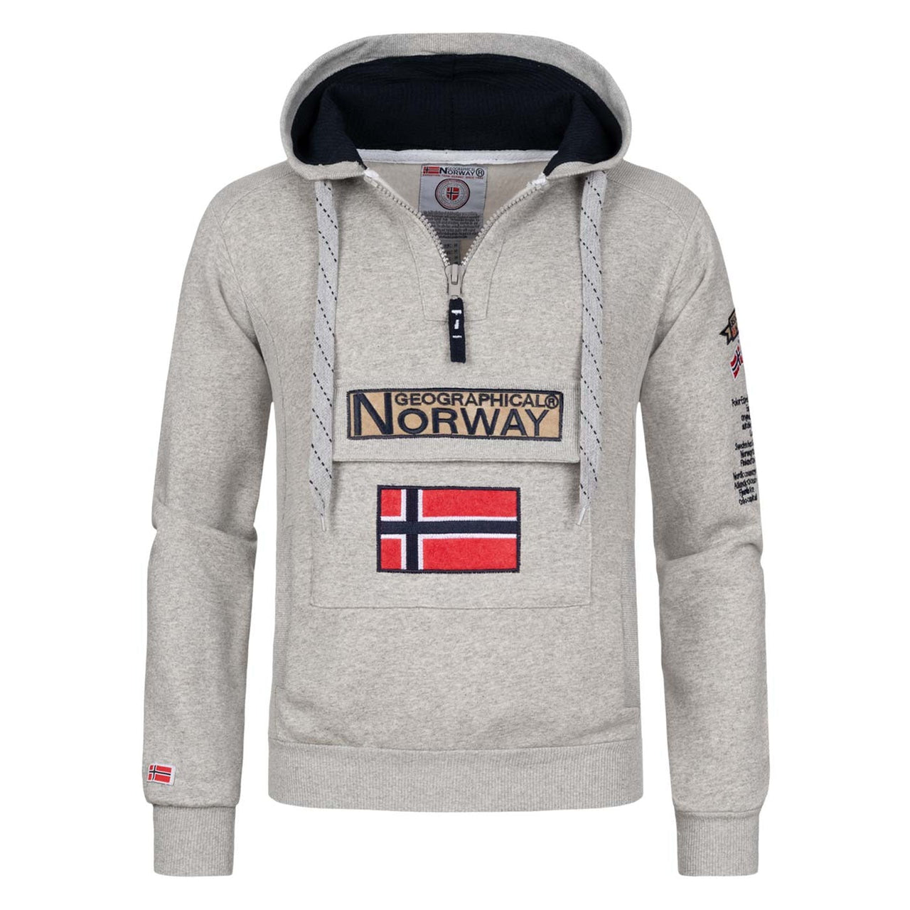 Geographical Norway Gymclass Uomo - Felpa con cappuccio - Geographical Norway GYMCLASS_MEN_BLANC_S_SDB-GYMCLASS_MEN_BLEU_CIEL_SDB-GYMCLASS_MEN_BORDEAUX_SDB-GYMCLASS_MEN_BLEU_ROYAL_SDB-GYMCLASS_MEN_LIGHT_GREY_SDB-GYMCLASS_MEN_KAKI_SDB-GYMCLASS_MEN_GREY_FONCE_SDB-GYMCLASS_MEN_MARINE_SDB-GYMCLASS_MEN_MAROON_SDB-GYMCLASS_MEN_MUSTARD_SDB