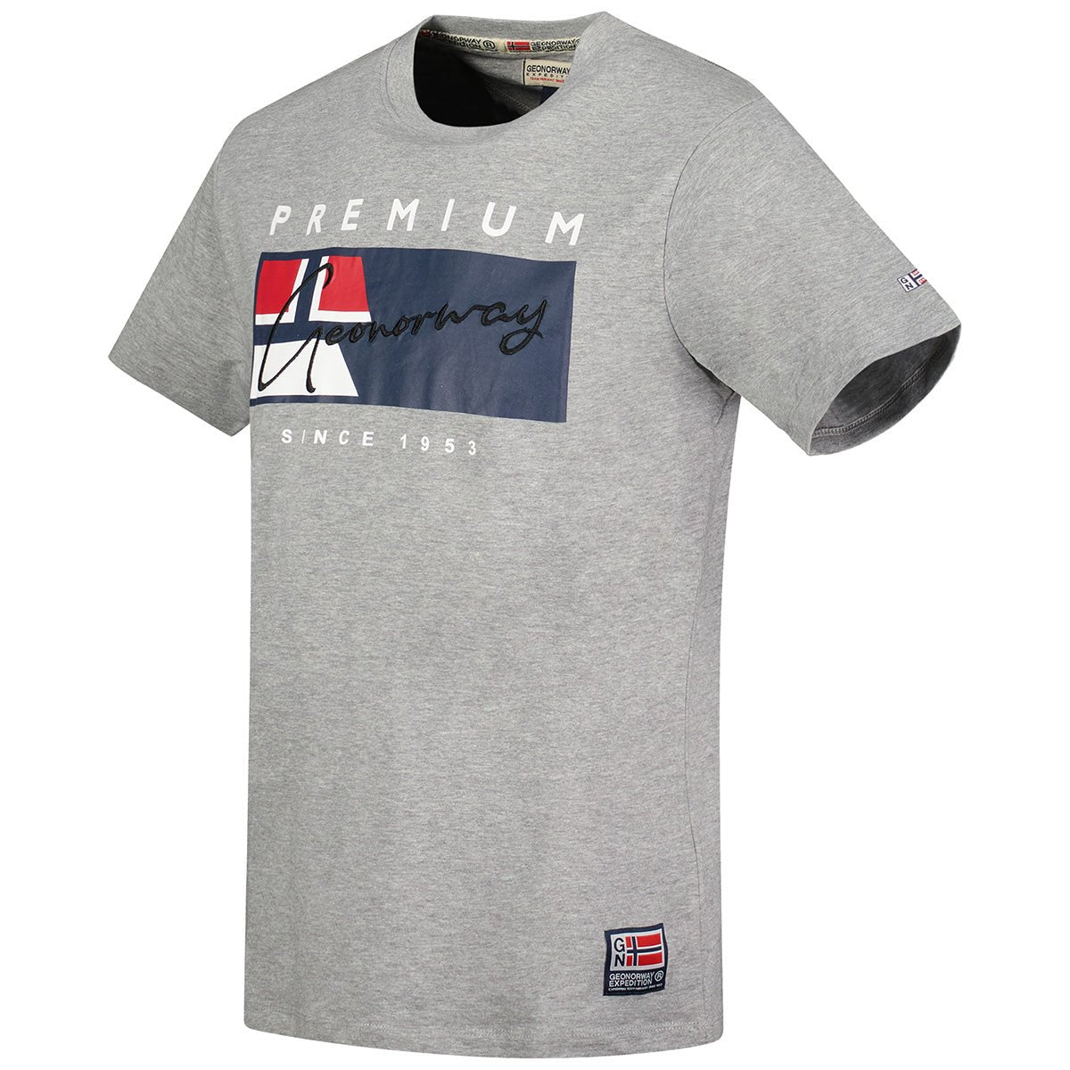 Geographical Norway Jarnessen - T-shirt Homme Manches Courtes Col Rond - Geographical Norway JARNESSEN_MEN_GRIS_CLAIR_M_SDB-JARNESSEN_MEN_BLANC_M_SDB-JARNESSEN_MEN_GRIS_CLAIR_L_SDB-JARNESSEN_MEN_BLANC_L_SDB-JARNESSEN_MEN_GRIS_CLAIR_XL_SDB-JARNESSEN_MEN_BLANC_XL_SDB-JARNESSEN_MEN_GRIS_CLAIR_XXL_SDB-JARNESSEN_MEN_BLANC_XXL_SDB-JARNESSEN_MEN_BLANC_3XL_SDB-JARNESSEN_MEN_MARINE_M_SDB