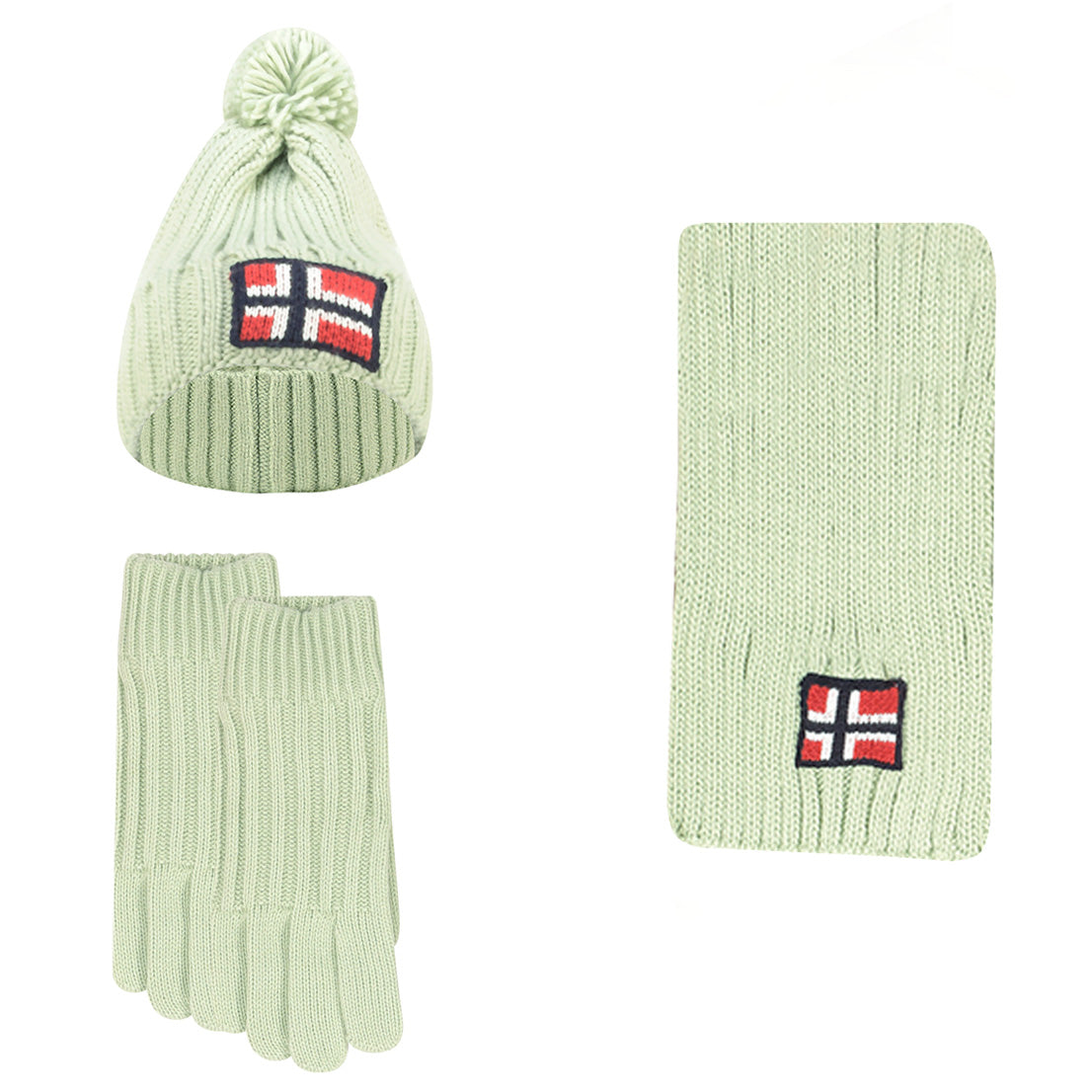 Geographical Norway SET WAMILLA XAMILLA ZAMILLA - Set Bonnet Gants Echarpe