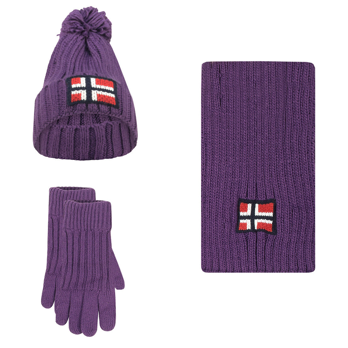 Geographical Norway SET WAMILLA XAMILLA ZAMILLA - Set Mütze Handschuhe Schal