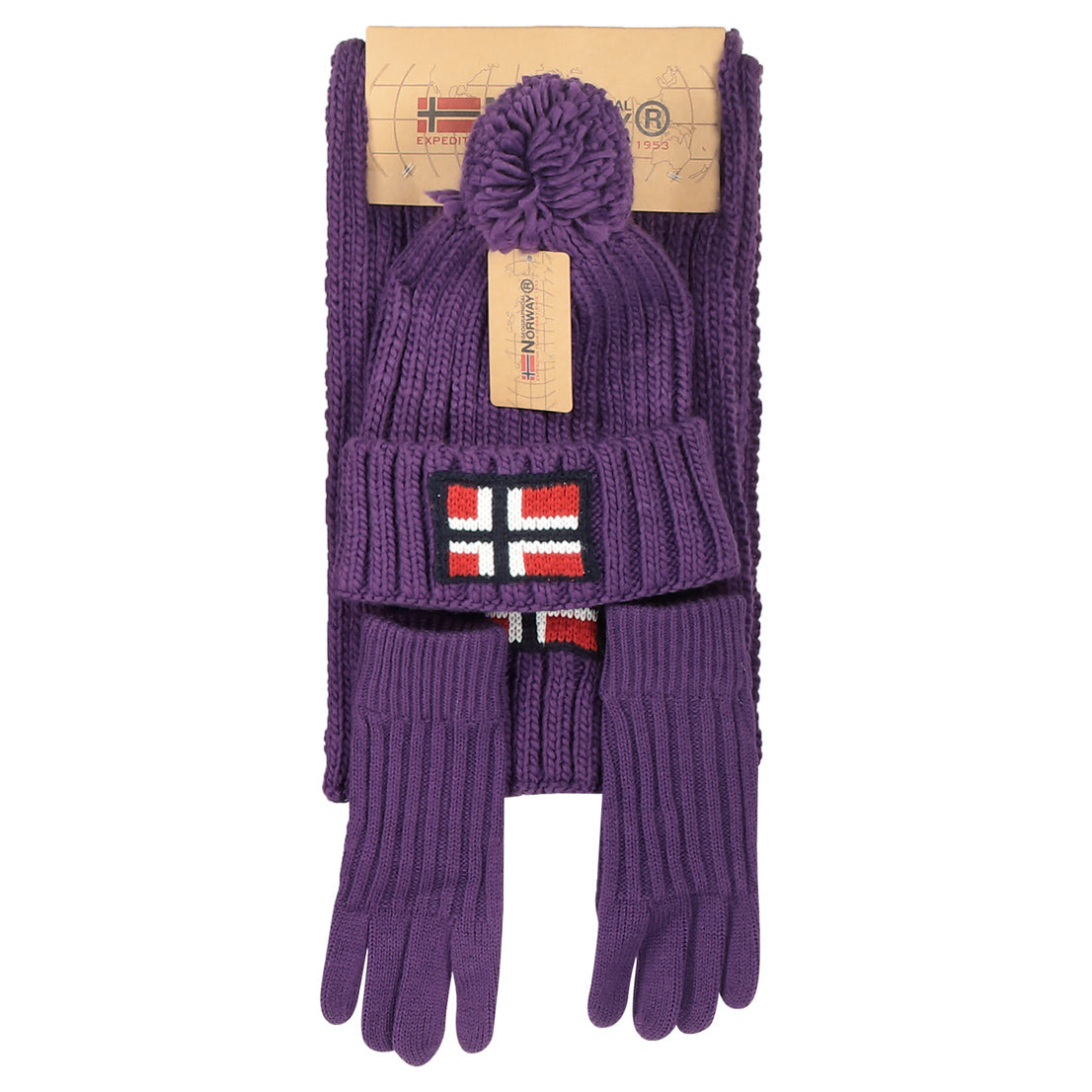 Geographical Norway SET WAMILLA XAMILLA ZAMILLA - Set Mütze Handschuhe Schal