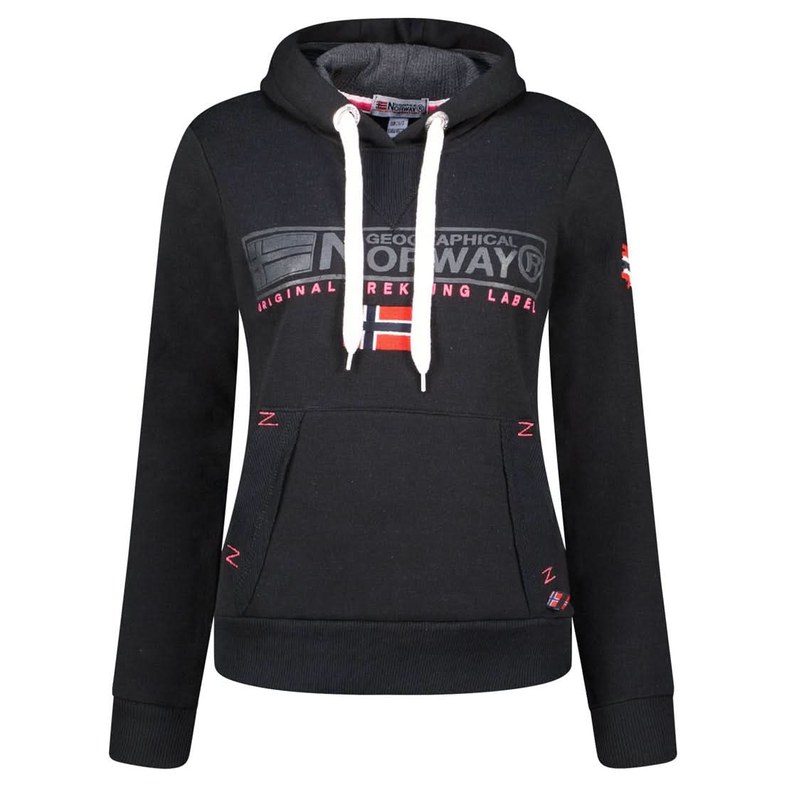 Geographical Norway Gasic Donna - Felpa con cappuccio - Geographical Norway GASIC_LADY_MARINE_S_SDB-GASIC_LADY_GRIS_CLAIR_SDB-GASIC_LADY_NOIR_SDB-GASIC_LADY_ROSE_FLASH_S_SDB-GASIC_LADY_RED_SDB-GASIC_LADY_MARINE_M_SDB-GASIC_LADY_GREY_LIGHT_M_SDB-GASIC_LADY_BLACK_M_SDB-GASIC_LADY_ROSE_FLASH_M_SDB-GASIC_LADY_RED_M_SDB