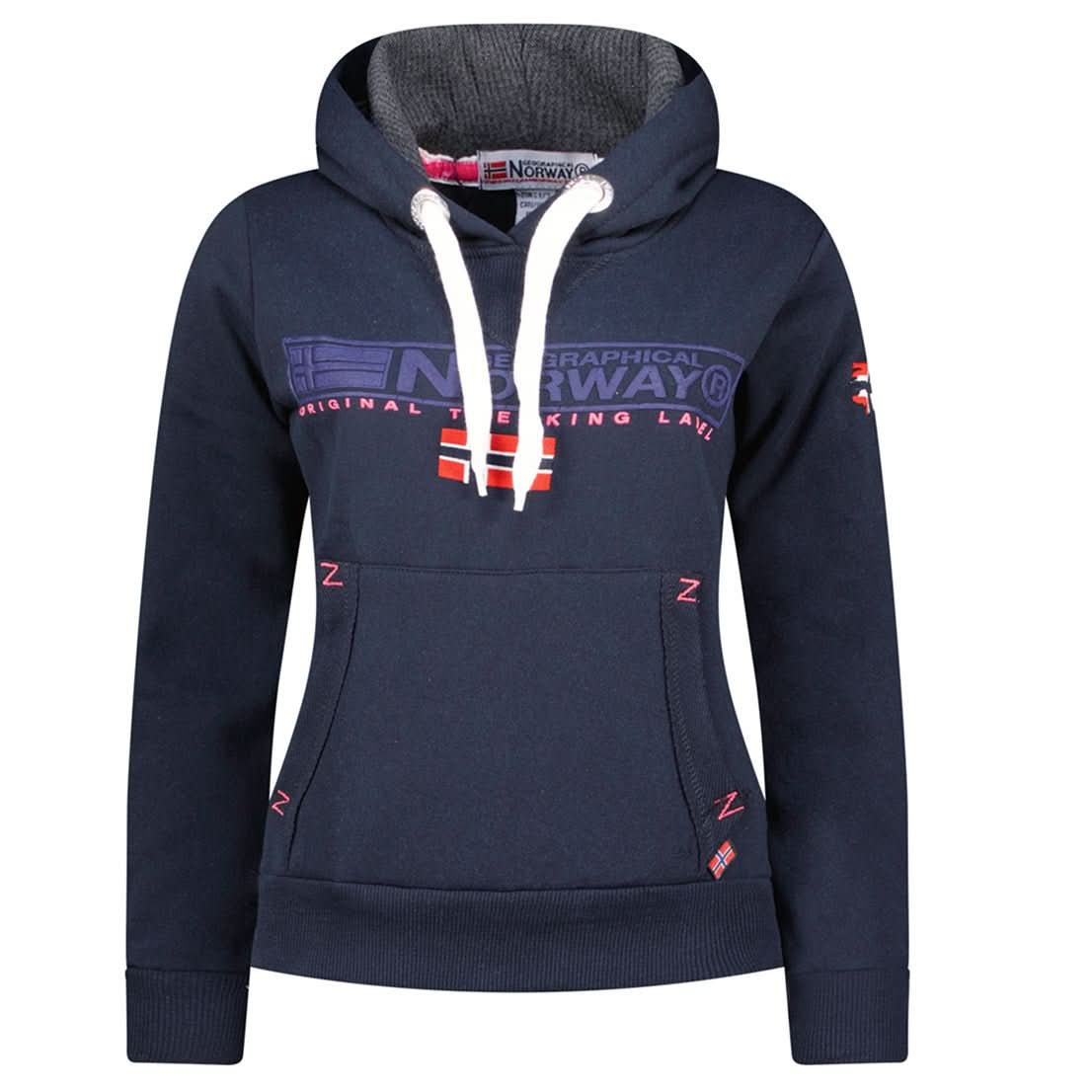 Geographical Norway Geographical Norway Gasic Women - Sudadera con capucha - Geographical Norway GASIC_LADY_MARINE_SDB-GASIC_LADY_GRIS_CLAIR_SDB-GASIC_LADY_NOIR_SDB-GASIC_LADY_ROSE_FLASH_S_SDB-GASIC_LADY_RED_S_SDB-GASIC_LADY_MARINE_M_SDB-GASIC_LADY_GREY_LIGHT_M_SDB-GASIC_LADY_BLACK_M_SDB-GASIC_LADY_ROSE_FLASH_M_SDB-GASIC_LADY_RED_M_SDB