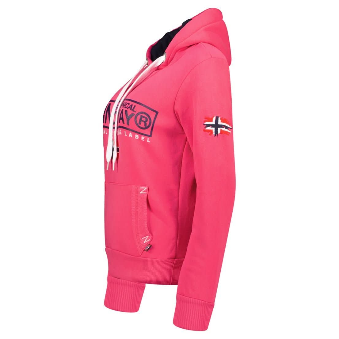 Geographical Norway Gasic Femme - Sweat à Capuche - Geographical Norway GASIC_LADY_MARINE_S_SDB-GASIC_LADY_GRIS_CLAIR_S_SDB-GASIC_LADY_NOIR_S_SDB-GASIC_LADY_ROSE_FLASH_S_SDB-GASIC_LADY_ROUGE_S_SDB-GASIC_LADY_MARINE_M_SDB-GASIC_LADY_GRIS_CLAIR_M_SDB-GASIC_LADY_NOIR_M_SDB-GASIC_LADY_ROSE_FLASH_M_SDB-GASIC_LADY_ROUGE_M_SDB