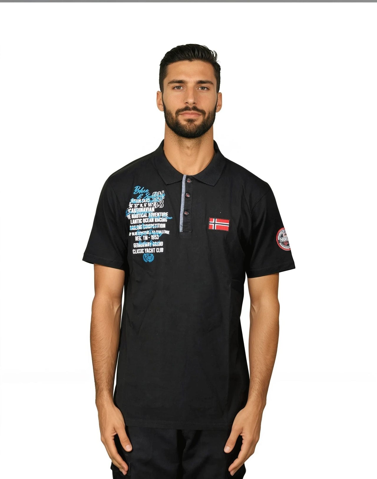 Geographical Norway KANCRE Homme - Polo Short Sleeve, Flag and Badge - Geographical Norway KANCRE_MEN_GRIS_CLAIR_S_SDB-KANCRE_MEN_GRIS_CLAIR_M_SDB-KANCRE_MEN_GRIS_CLAIR_L_SDB-KANCRE_MEN_GRIS_CLAIR_XL_SDB-KANCRE_MEN_GRIS_CLAIR_XXL_SDB-KANCRE_MEN_MARINE_M_SDB-KANCRE_MEN_MARINE_L_SDB-KANCRE_MEN_MARINE_XL_SDB-KANCRE_MEN_MARINE_XXL_SDB-KANCRE_MEN_MARINE_3XL_SDB