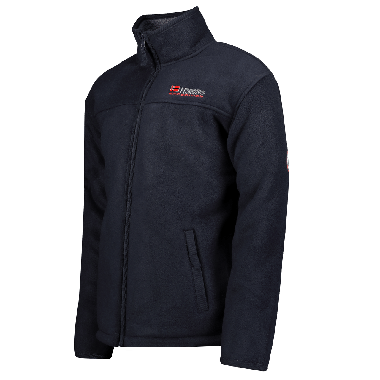 Geographical Norway Usine Homme - Laminated fleece jacket in sherpa - Geographical Norway USINE_MEN_MARINE_S_SDB-USINE_MEN_MARINE_M_SDB-USINE_MEN_MARINE_L_SDB-USINE_MEN_MARINE_XL_SDB-USINE_MEN_MARINE_XXL_SDB-USINE_MEN_MARINE_3XL_SDB-USINE_MEN_MARINE_4XL_SDB-USINE_MEN_MARINE_5XL_SDB-USINE_MEN_MARINE_6XL_SDB-USINE_MEN_MARINE_7XL_SDB