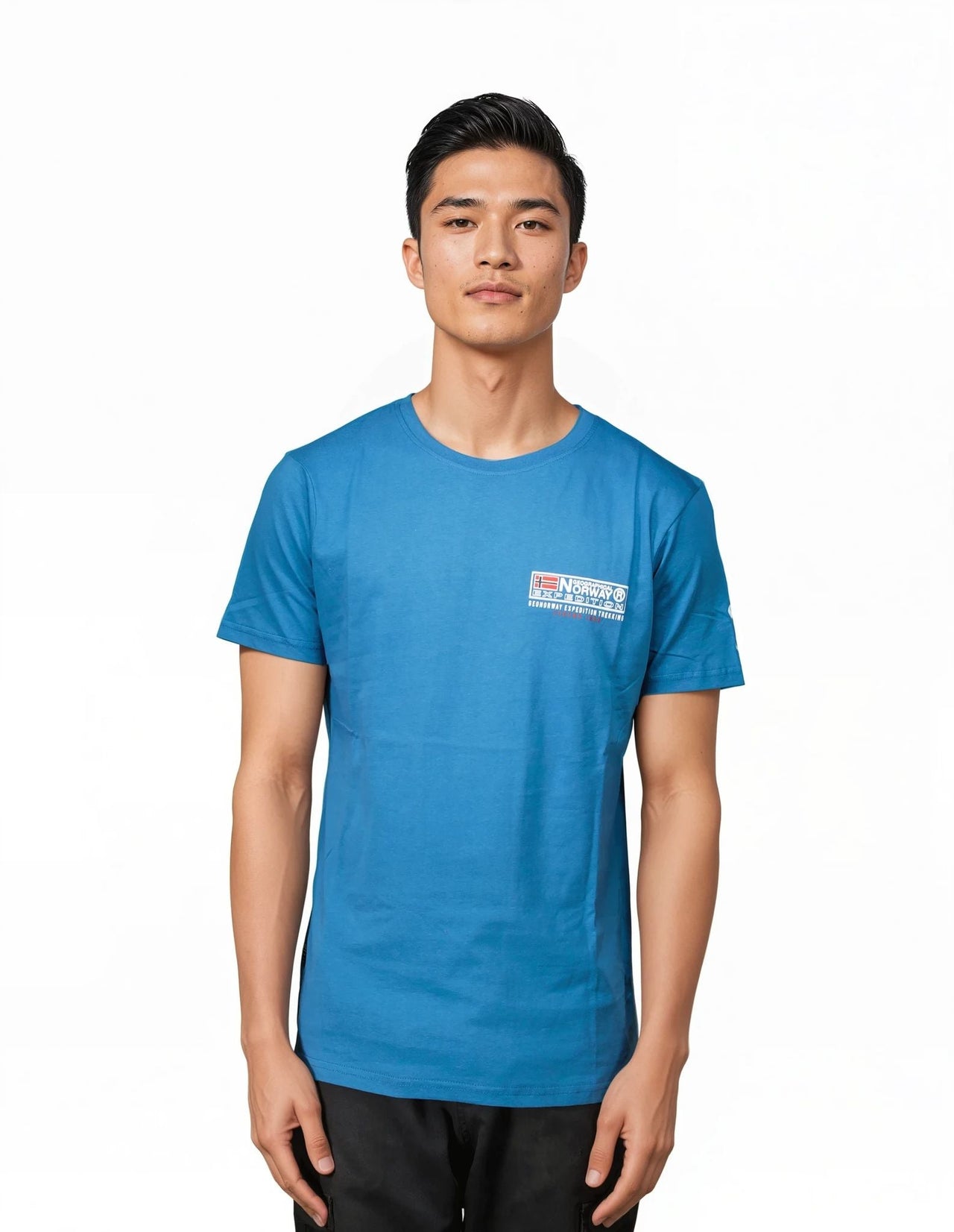 Geographical Norway JOFFROY - Herren T-Shirt Kurzarm mit Flagge - Geographical Norway JOFFROY_MEN_BLAU_S_SDB-JOFFROY_MEN_BLANC_S_SDB-JOFFROY_MEN_BLEU_M_SDB-.JOFFROY_MEN_BLANC_M_SDB-JOFFROY_MEN_BLEU_L_SDB-JOFFROY_MEN_BLANC_L_SDB-JOFFROY_MEN_BLEU_XL_SDB-JOFFROY_MEN_BLANC_XL_SDB-JOFFROY_MEN_BLEU_XXL_SDB-JOFFROY_MEN_BLANC_XXL_SDB